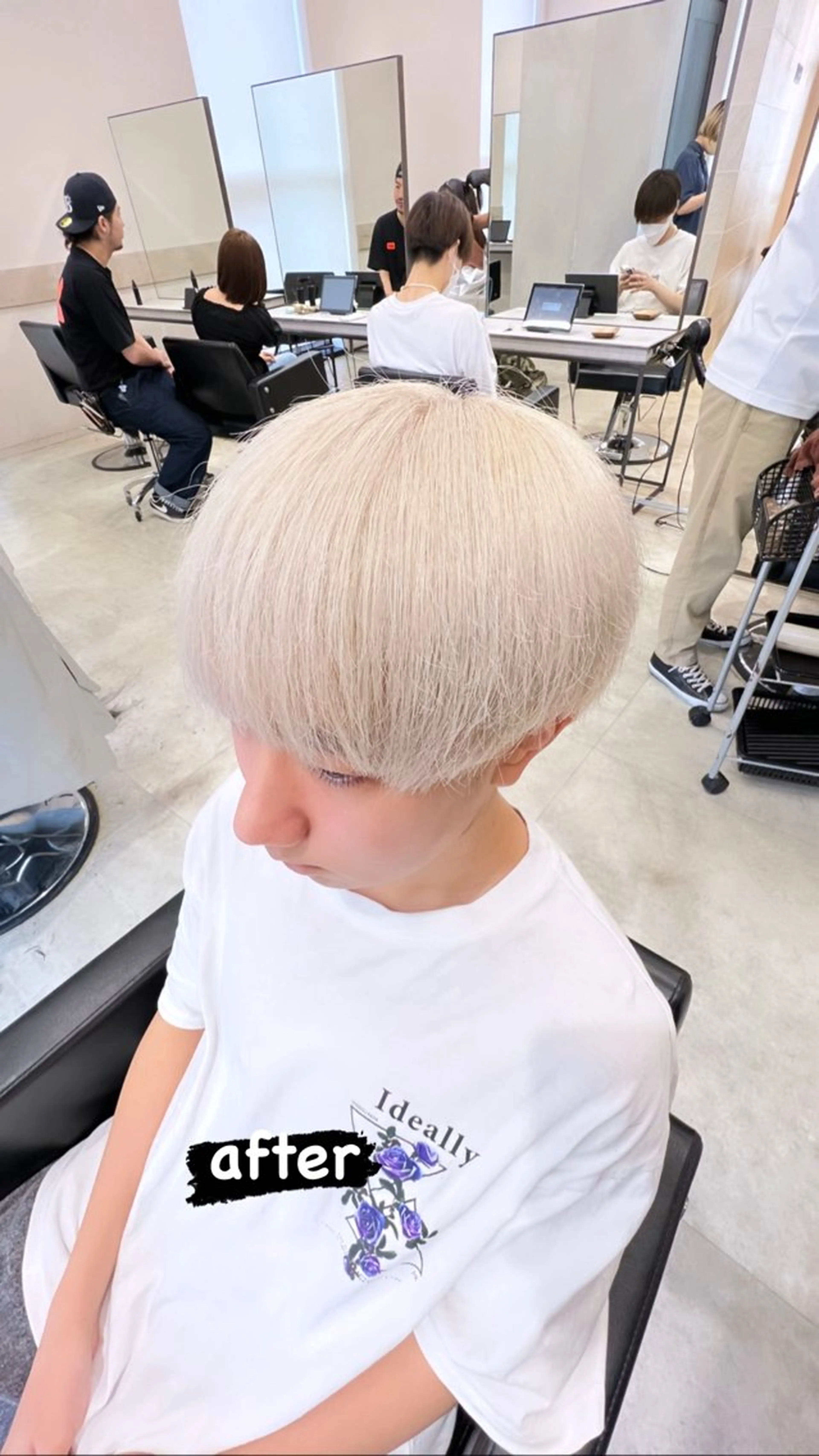 ショート カラー メンズ カラースペシャリスト ・齊藤 羽瑠輝のヘアスタイル