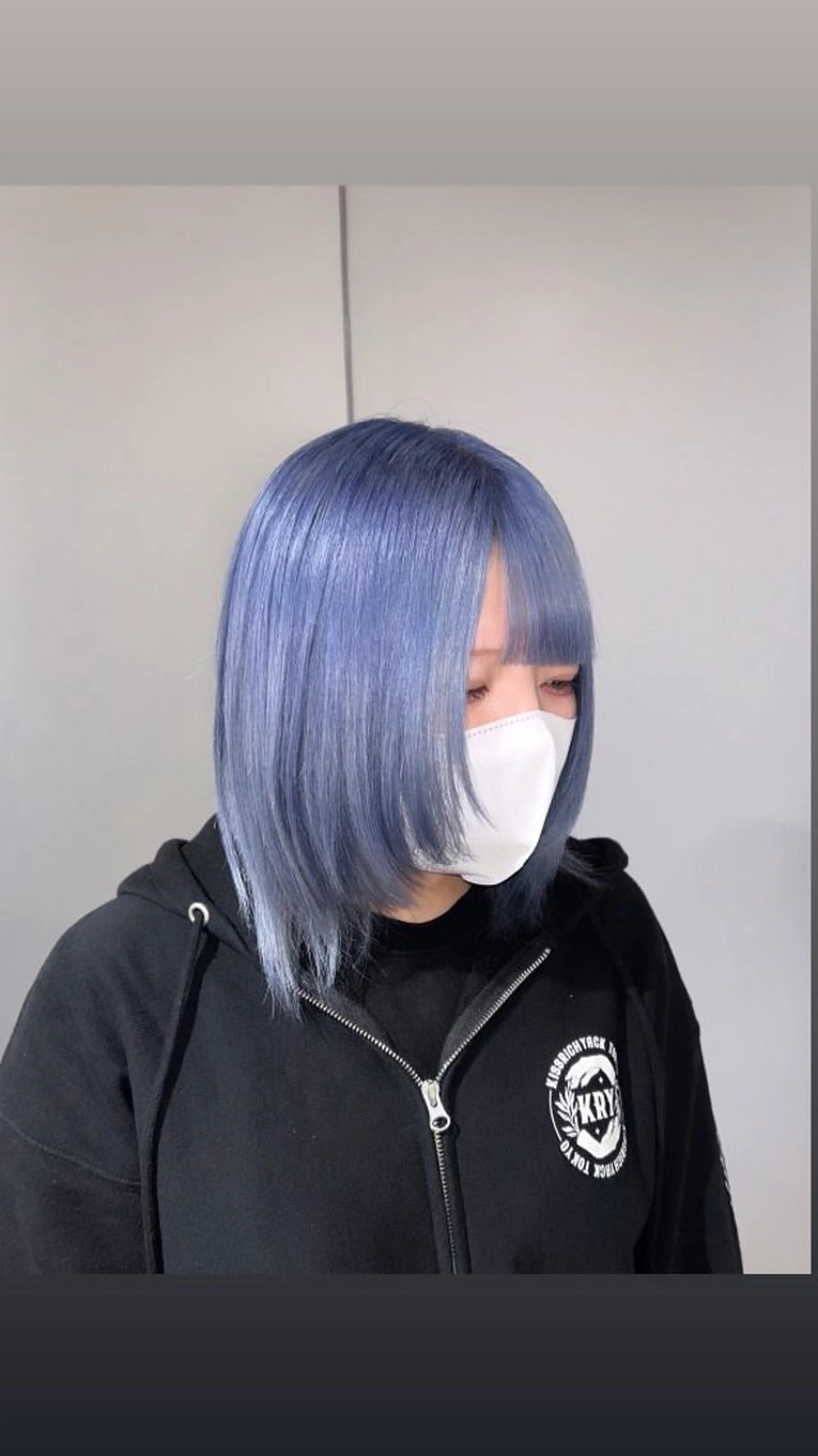 ミディアム カラー ヘアカラー 髪質改善×韓国 レイヤー ひかるのヘアスタイル