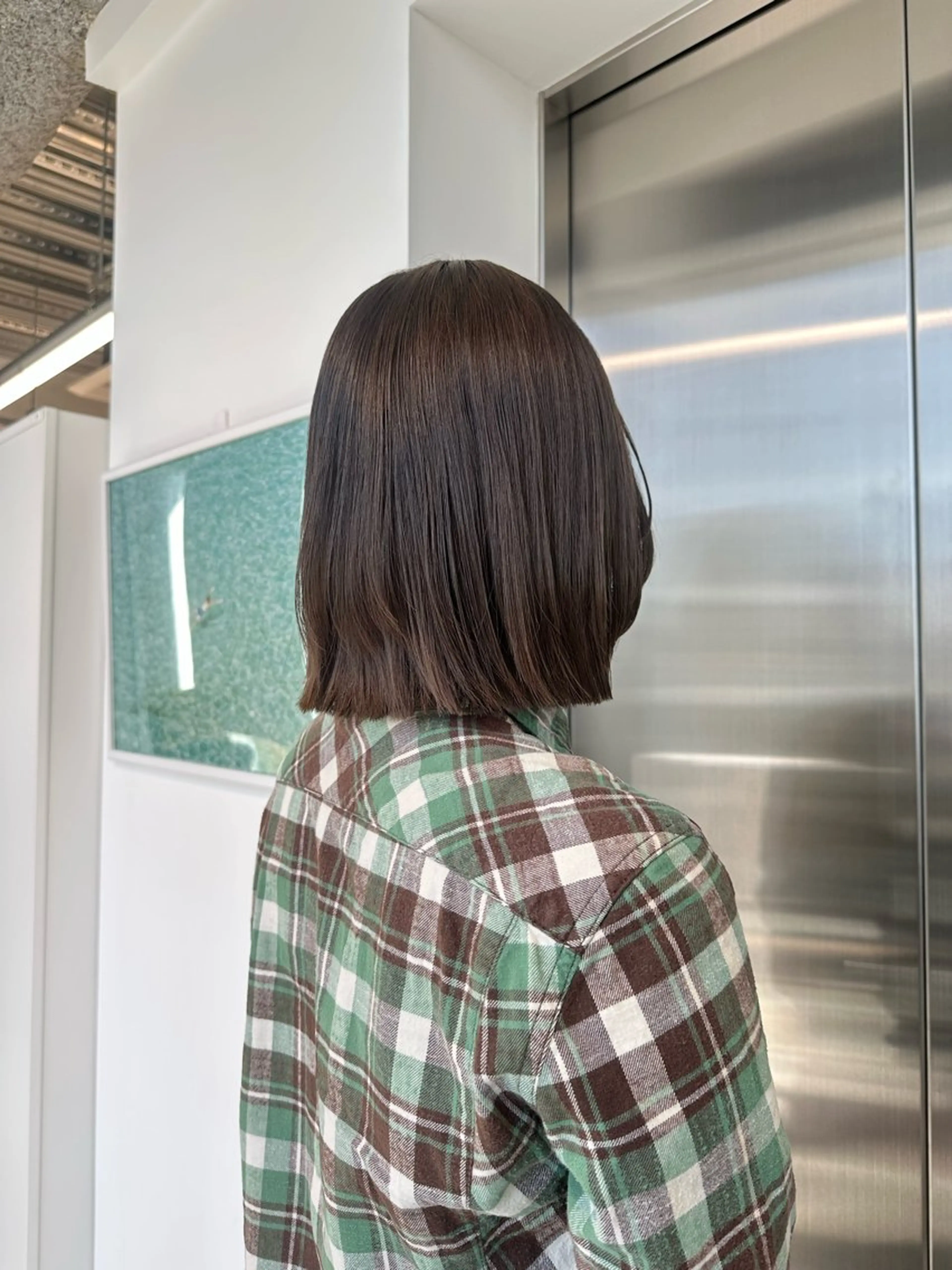 ミディアム カラー キッズ カット ヘアカラー トリートメント オトナヘア🌿 harukaのヘアスタイル