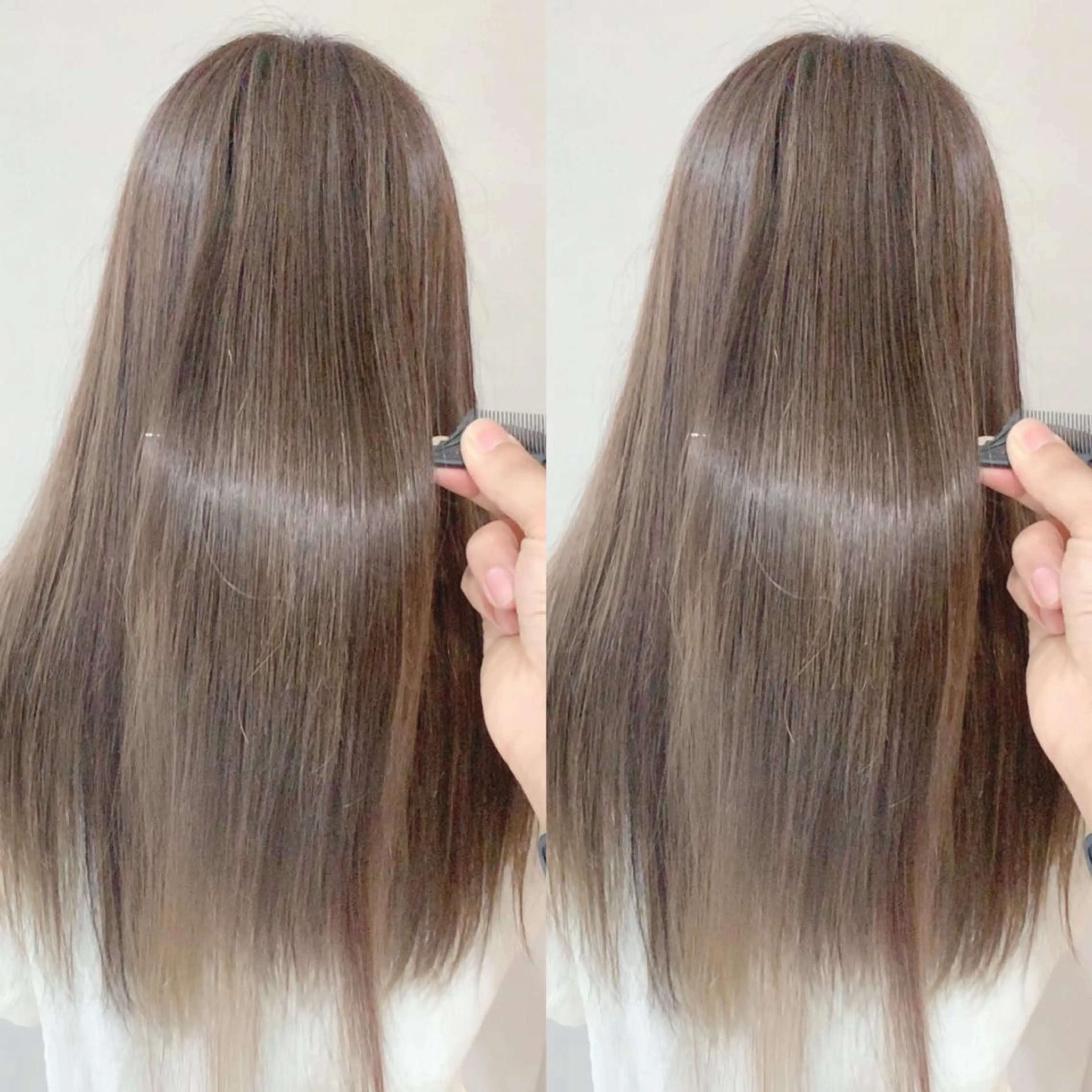 ロング 髪質改善 貸切サロンのヘアスタイル
