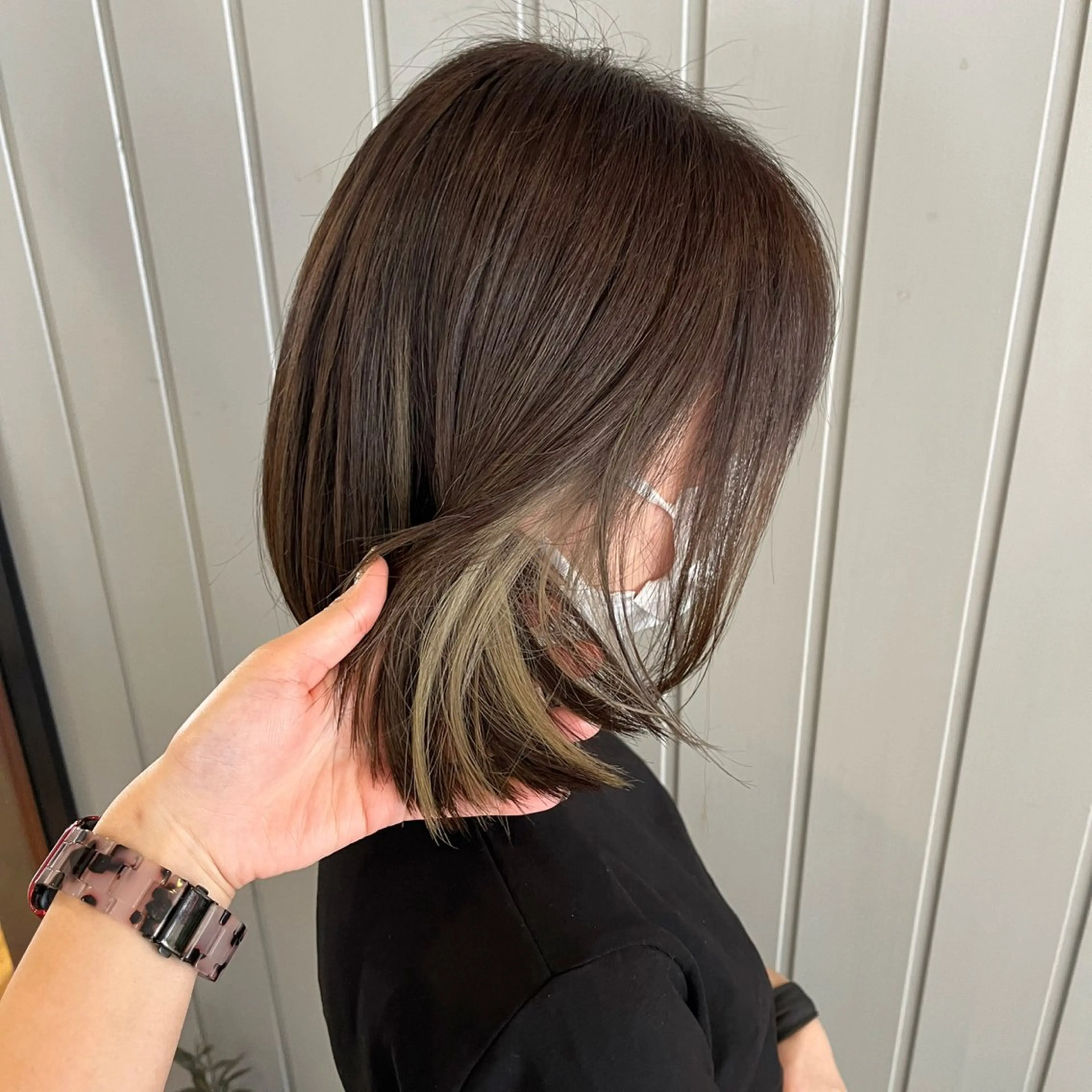 ミディアム ボブ anon所属・田中 結月のヘアスタイル