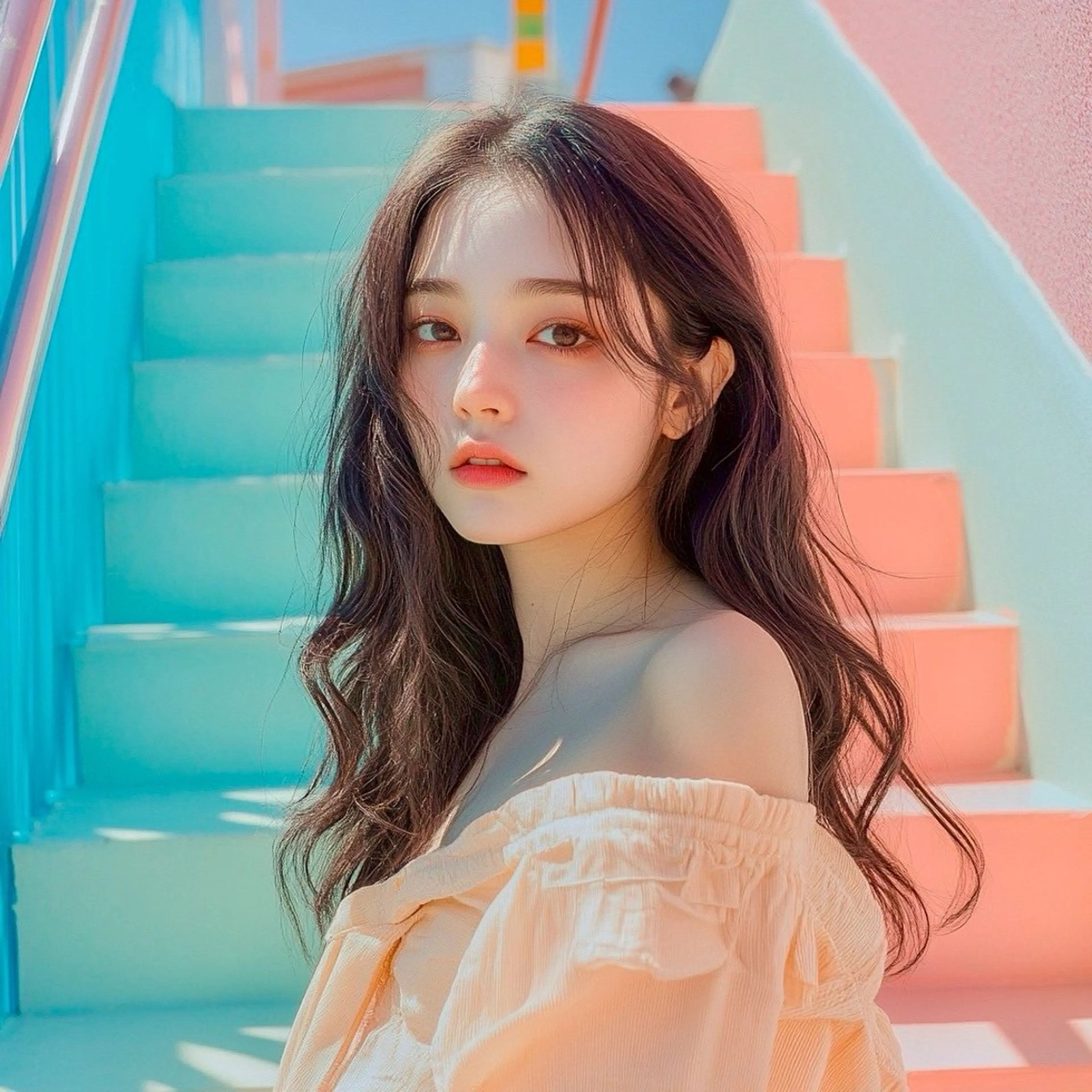 ロング 池袋/ダブルカラー GLADGE🩵のヘアスタイル