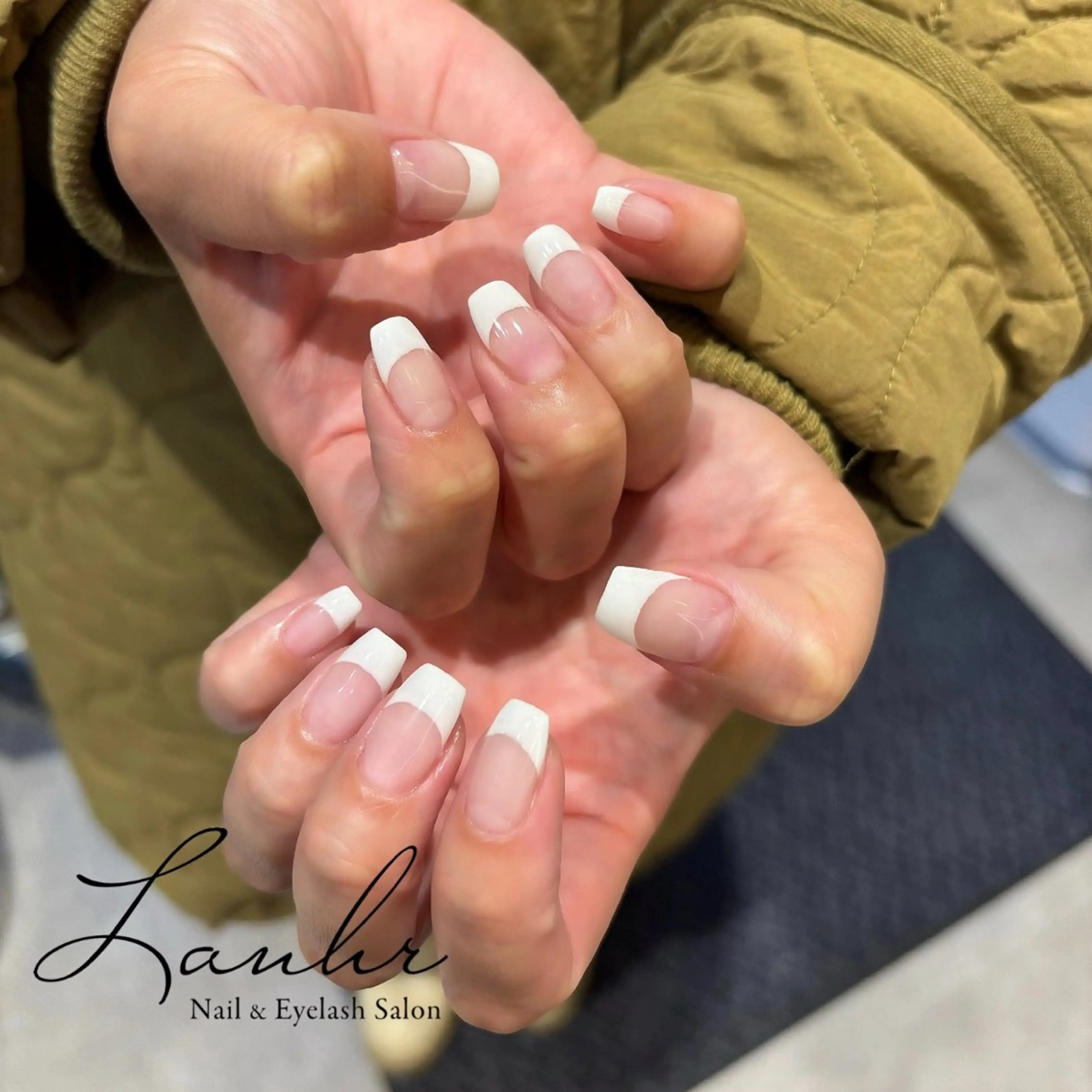 ネイル フレンチネイル ハンドネイル Lanhr Nail&Eyelash所属・Lanhr miyukiのネイルデザイン