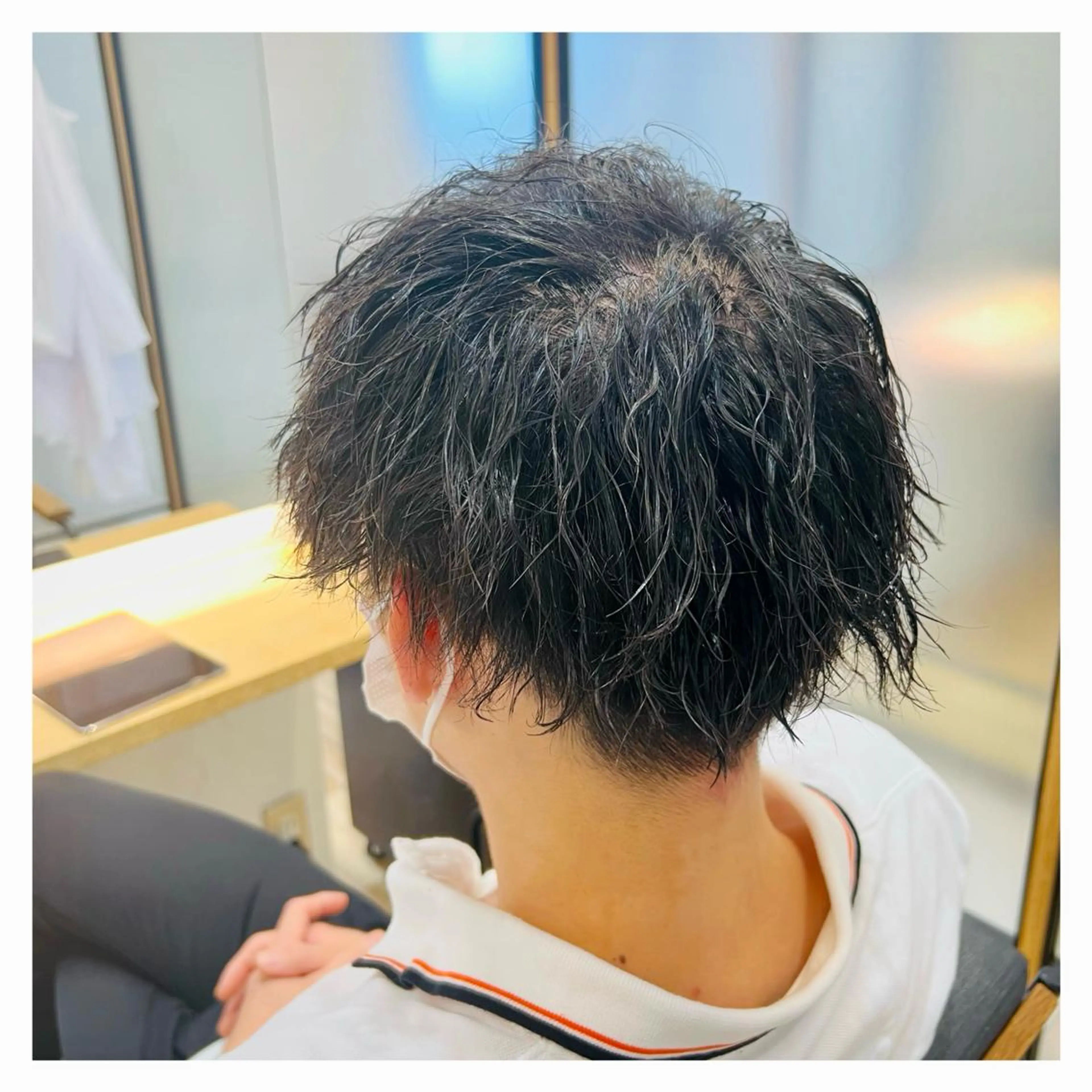 ショート パーマ メンズ メンズパーマ ツイストスパイラルパーマ スパイラルパーマ カット パーマ まちだ ひとみのヘアスタイル