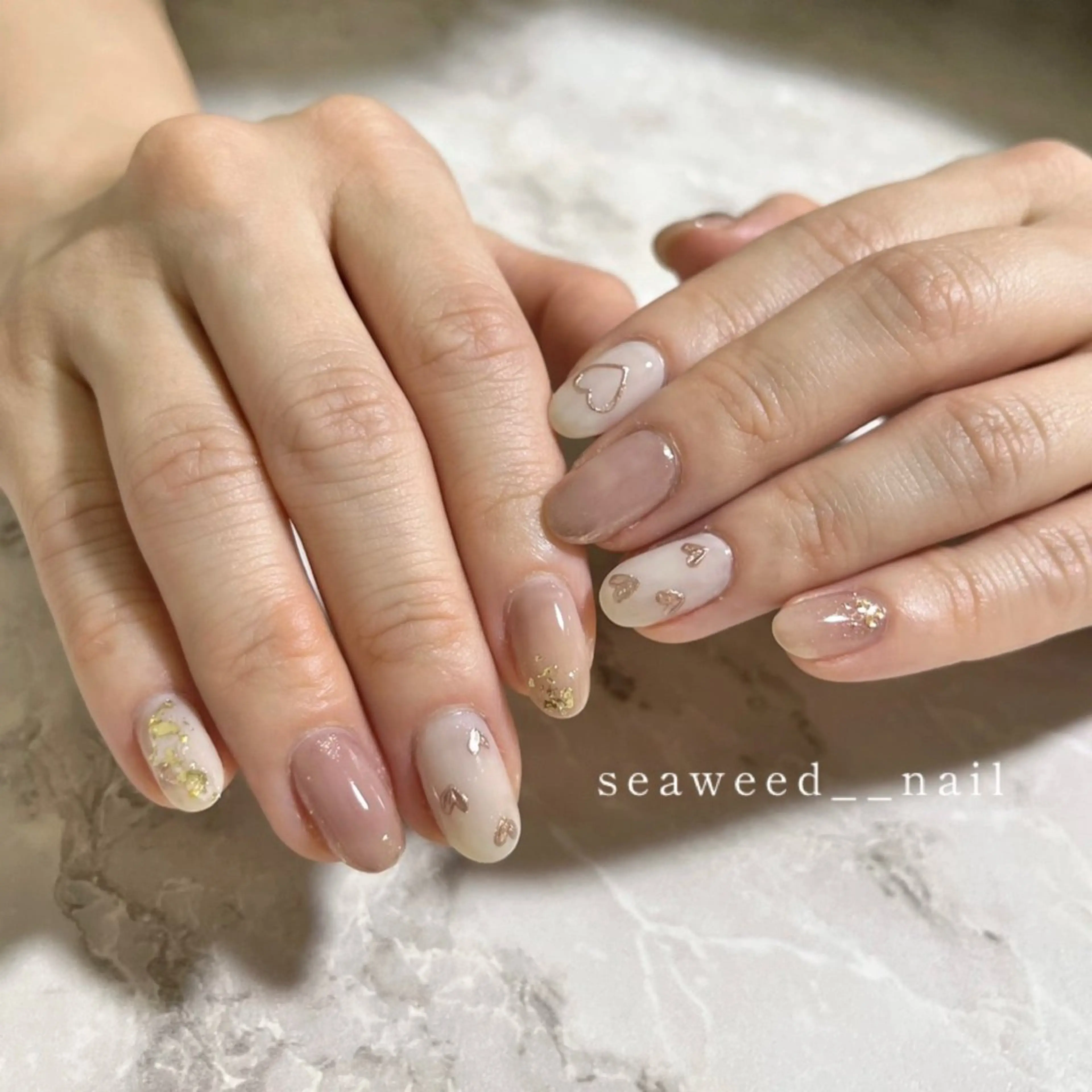 ネイル ハンドネイル seaweed nailのネイルデザイン