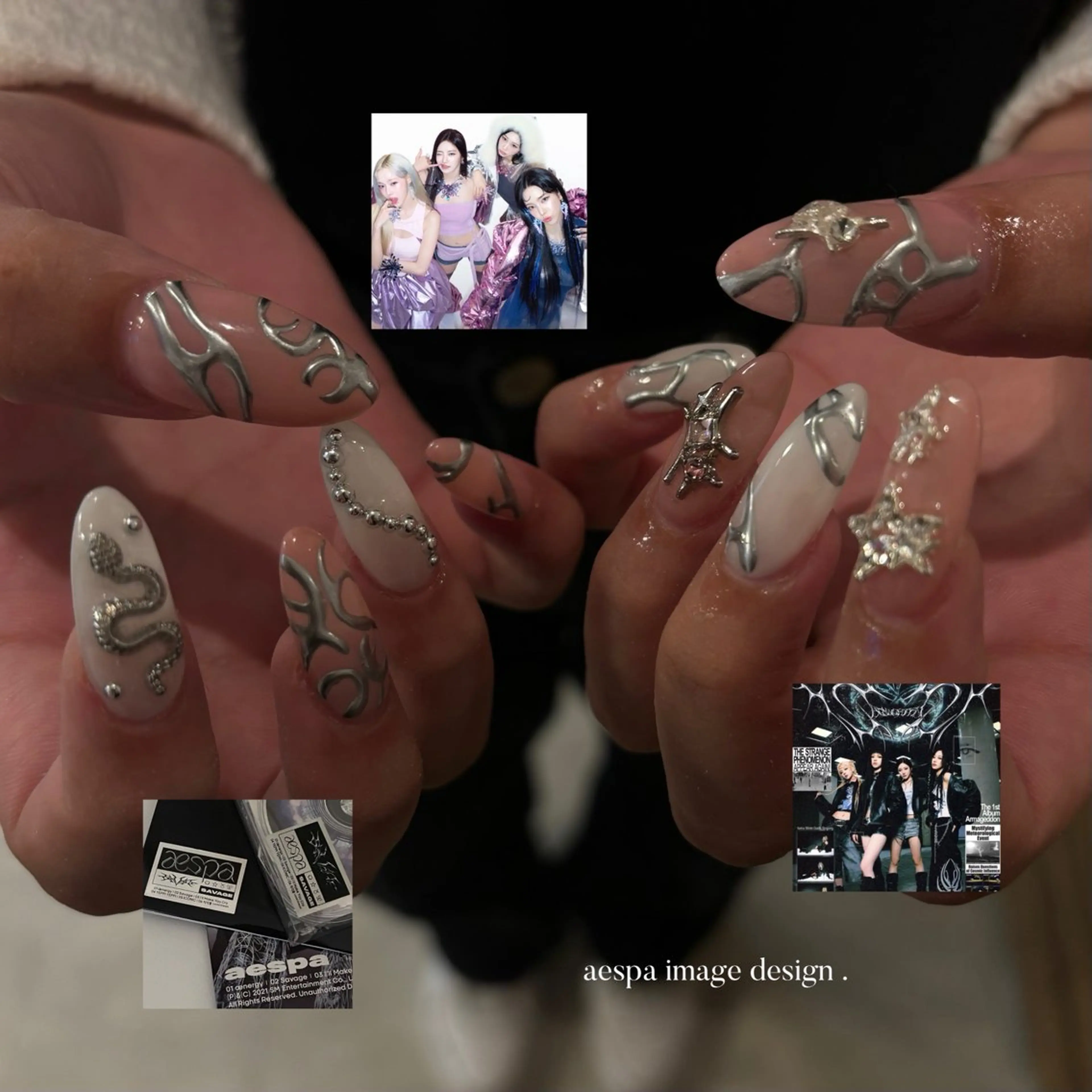 ネイル 長さ出し AYANO / BINELのネイルデザイン