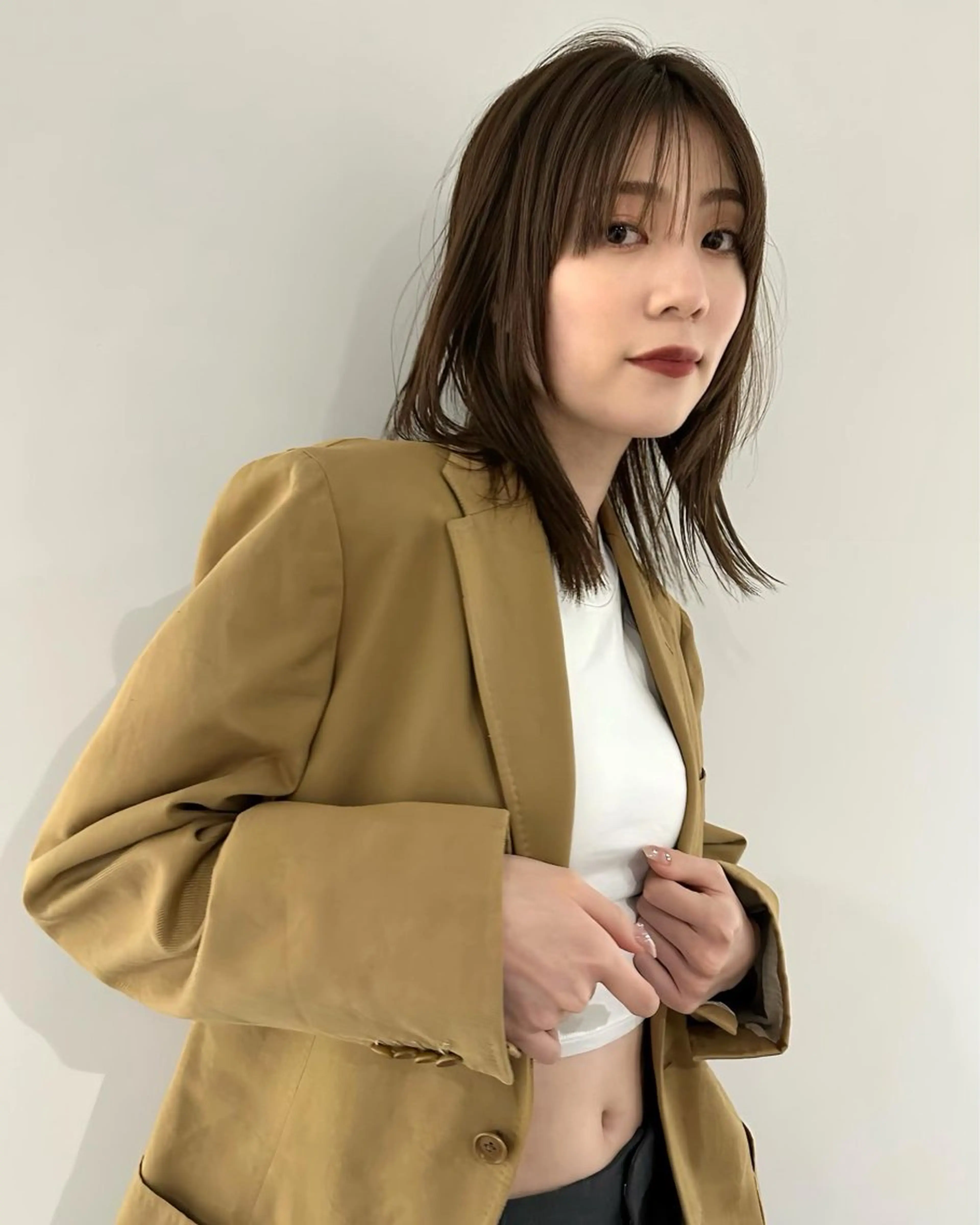 ミディアム カラー ミディアムレイヤー レイヤーカット LEANE THE TOKYO所属・レイヤーカット無料/ 青山/荒谷進介のヘアスタイル