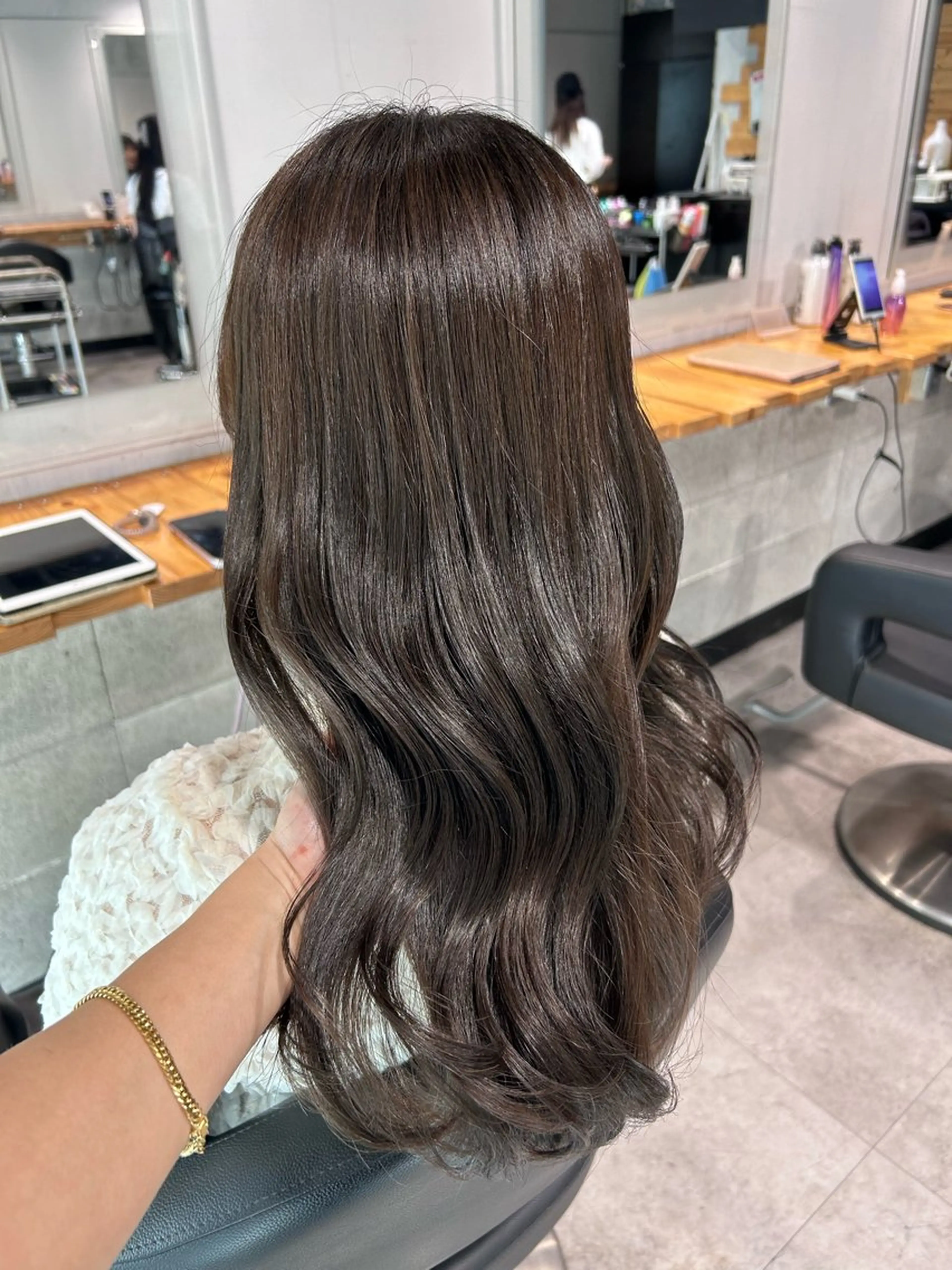 ロング カット ヘアカラー ヘッドスパ 韓国Style♡ Nanami🇰🇷のヘアスタイル