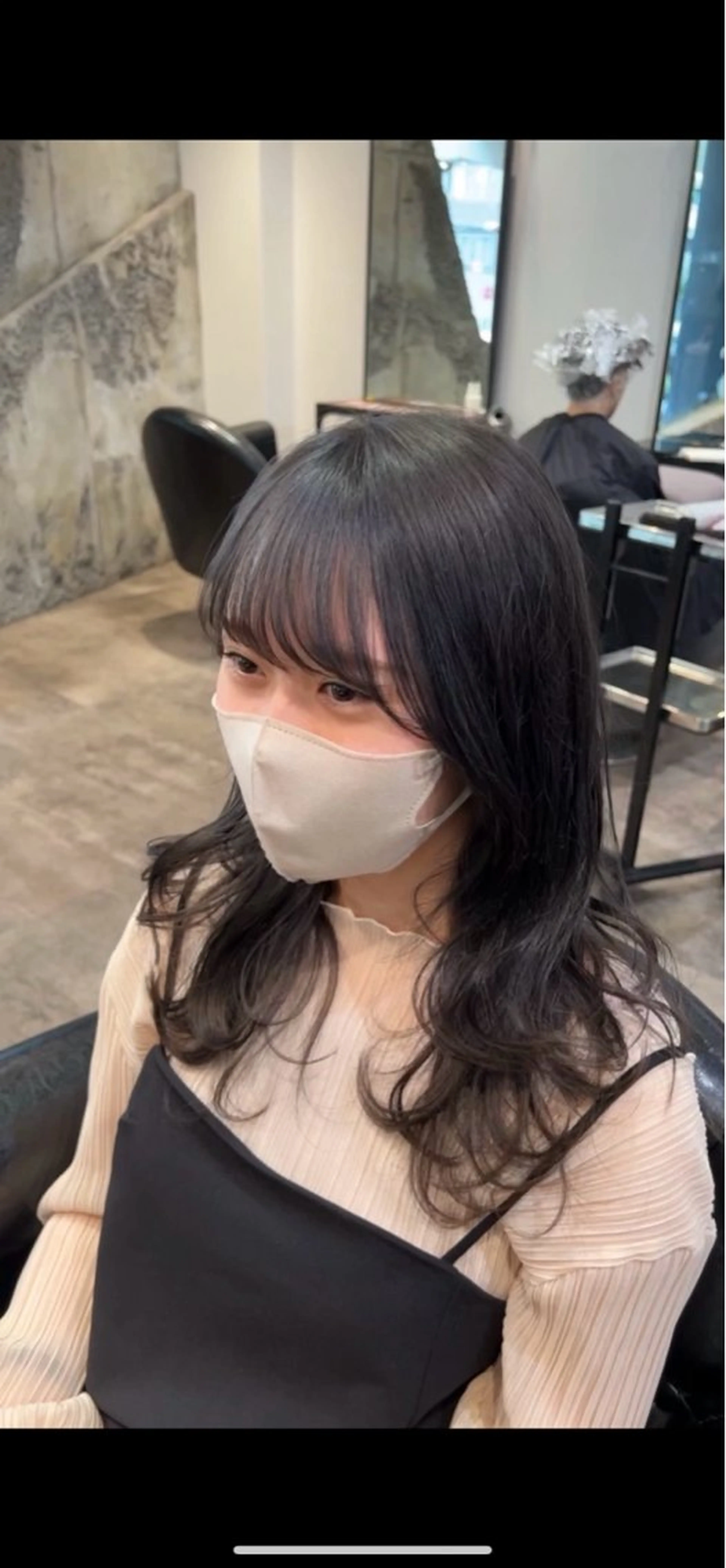 ロング くびれヘア 顔周りカット 韓国風ヘア 小顔カット ✨毛髪診断で絶対綺麗 ✨美髪艶髪専門✨高浪のヘアスタイル