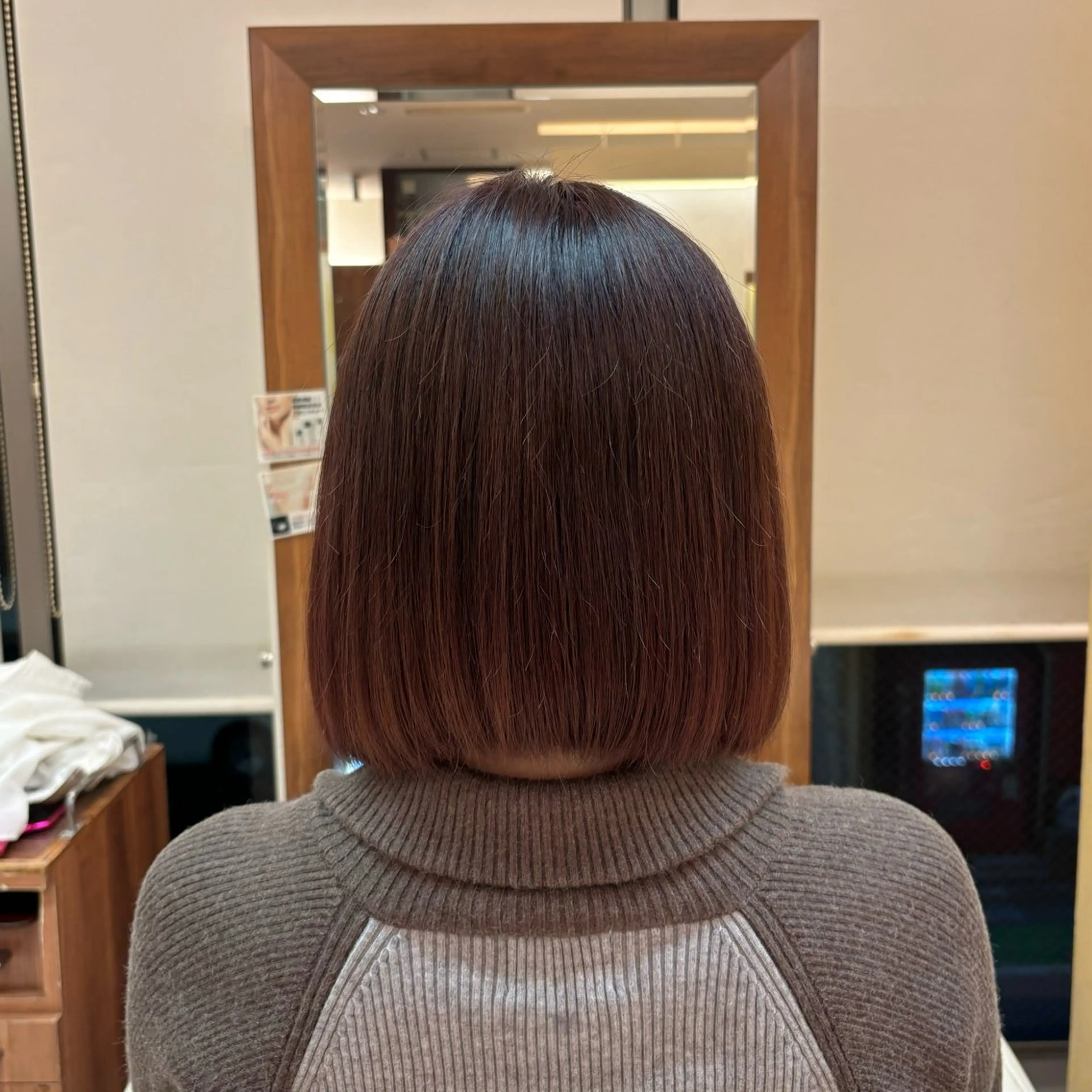 ミディアム カラー ブラウンカラー ピンクカラー ピンクブラウン 川瀬 京祐のヘアスタイル