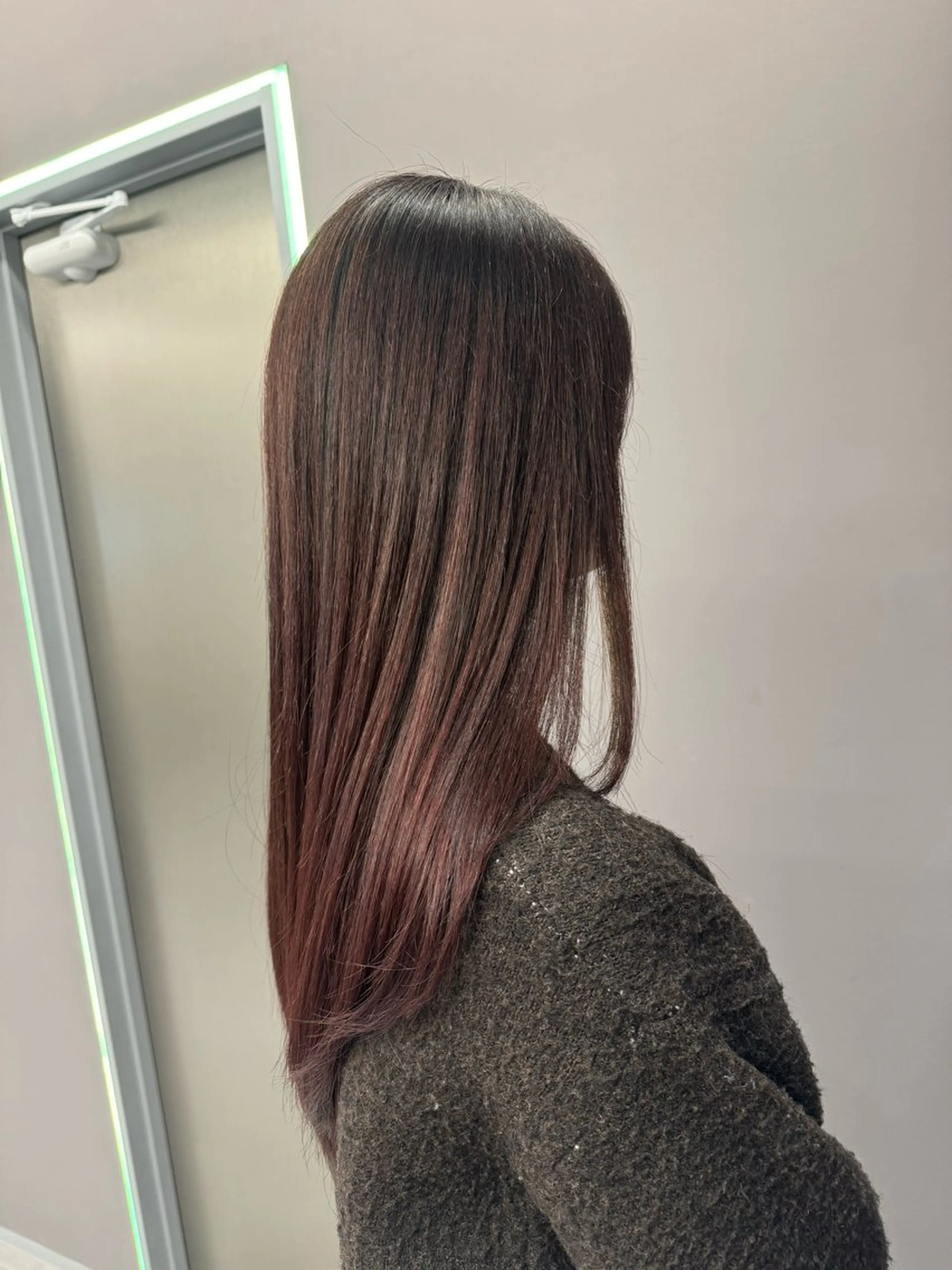 ロング カラー バレイヤージュ ベージュカラー ブリーチ ブロンド ケアブリーチ hono/ブリーチ /Lote.一宮のヘアスタイル