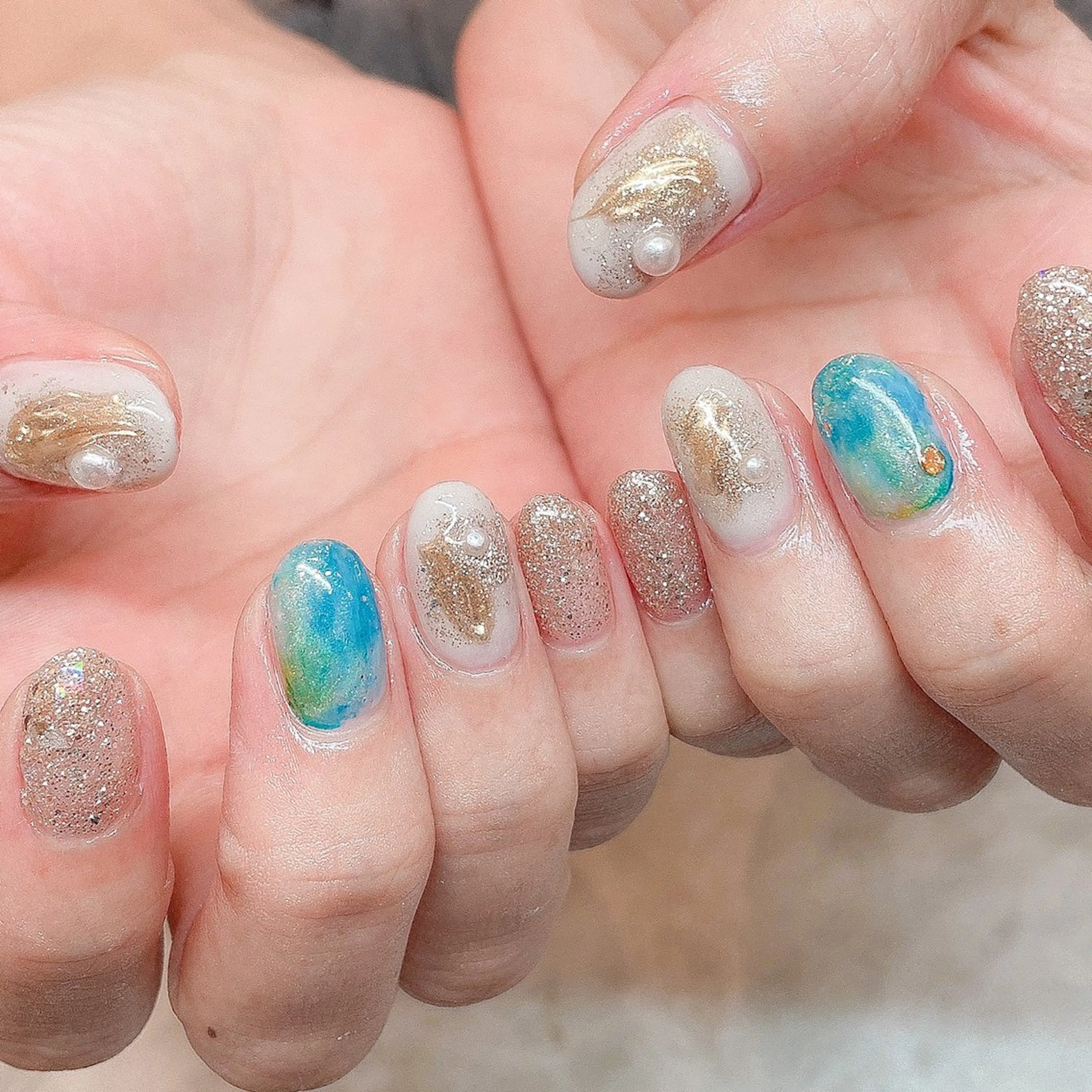 ネイル ハンドネイル beauty salon100＋所属・100＋ Yuuのネイルデザイン
