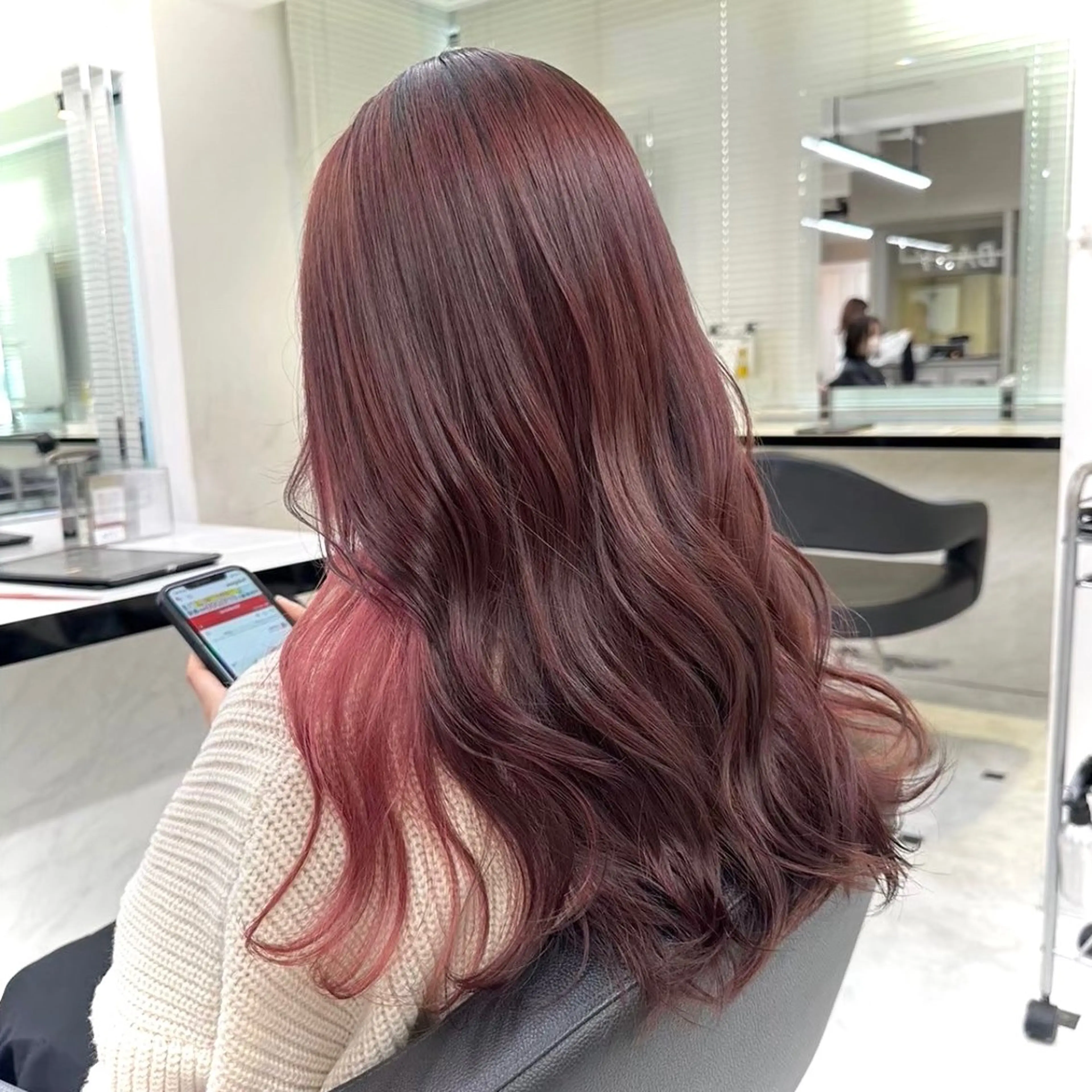 ロング ヘアカラー トリートメント Miwa🤍ダメージ レスカラー特化🦢のヘアスタイル