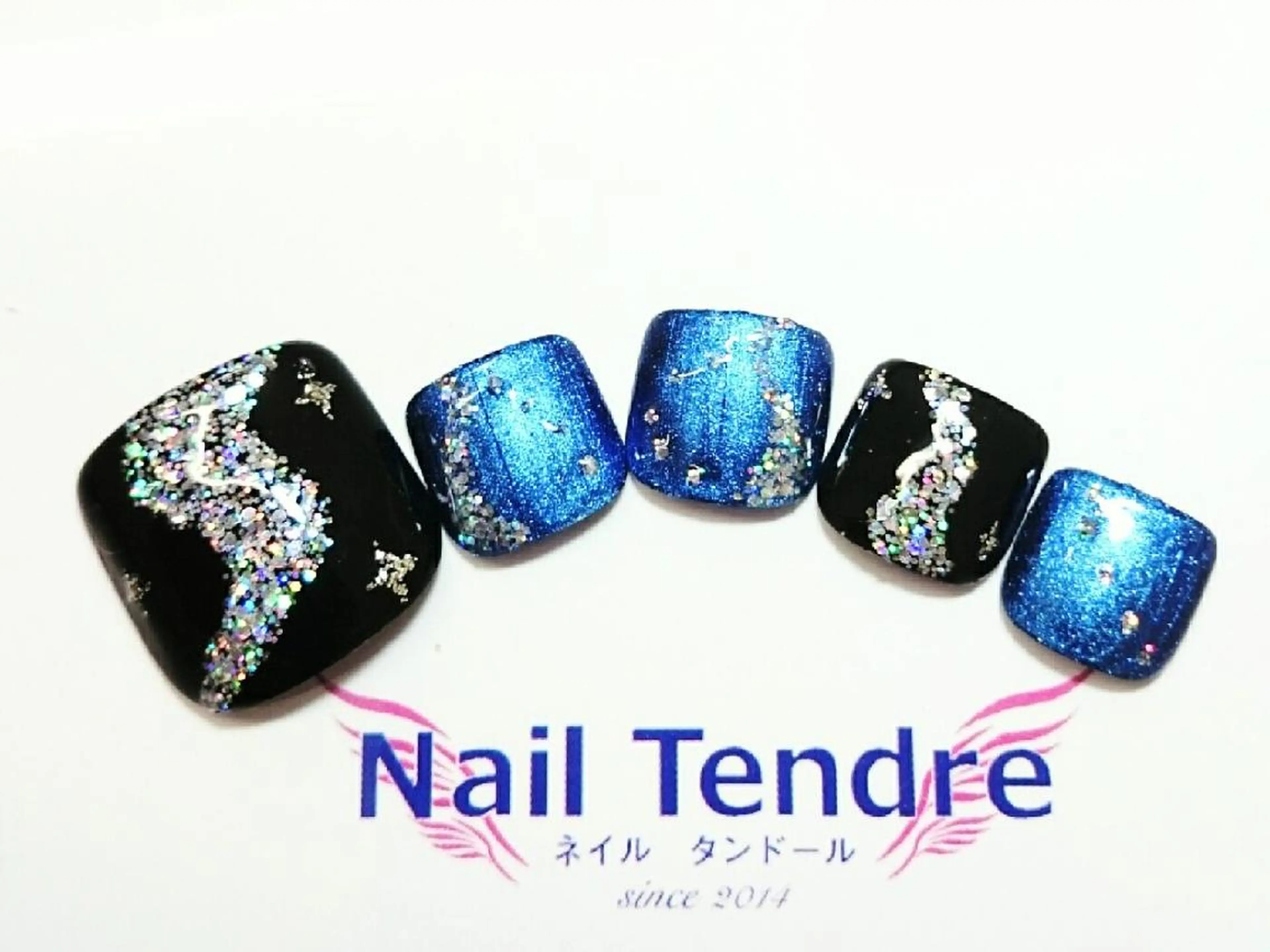 ネイル アートネイル ジェルネイル ソフトジェル ストーンネイル フットネイル Nail  Tendreのネイルデザイン