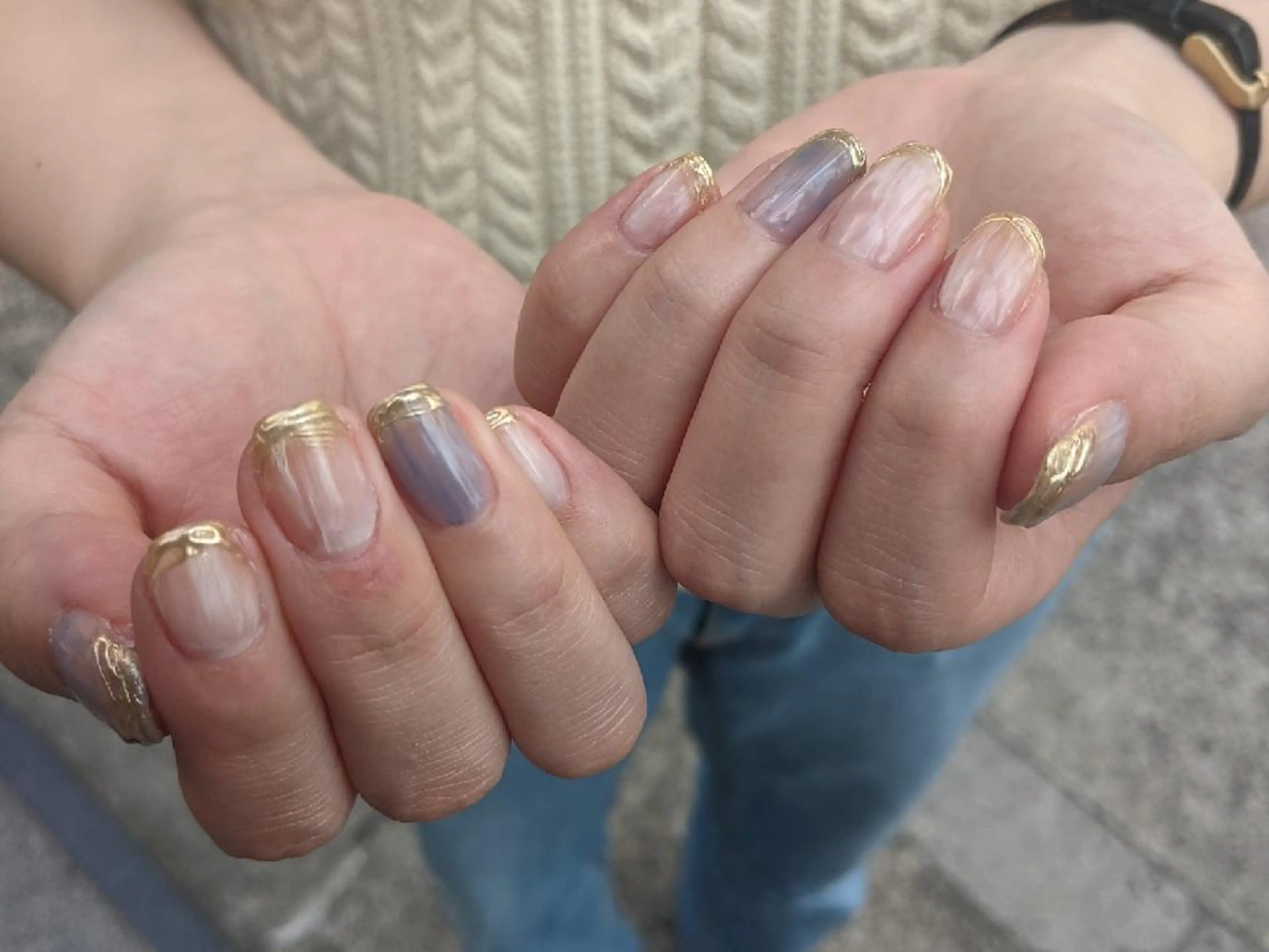 ネイル ブルー shimizu yuuのその他イメージ