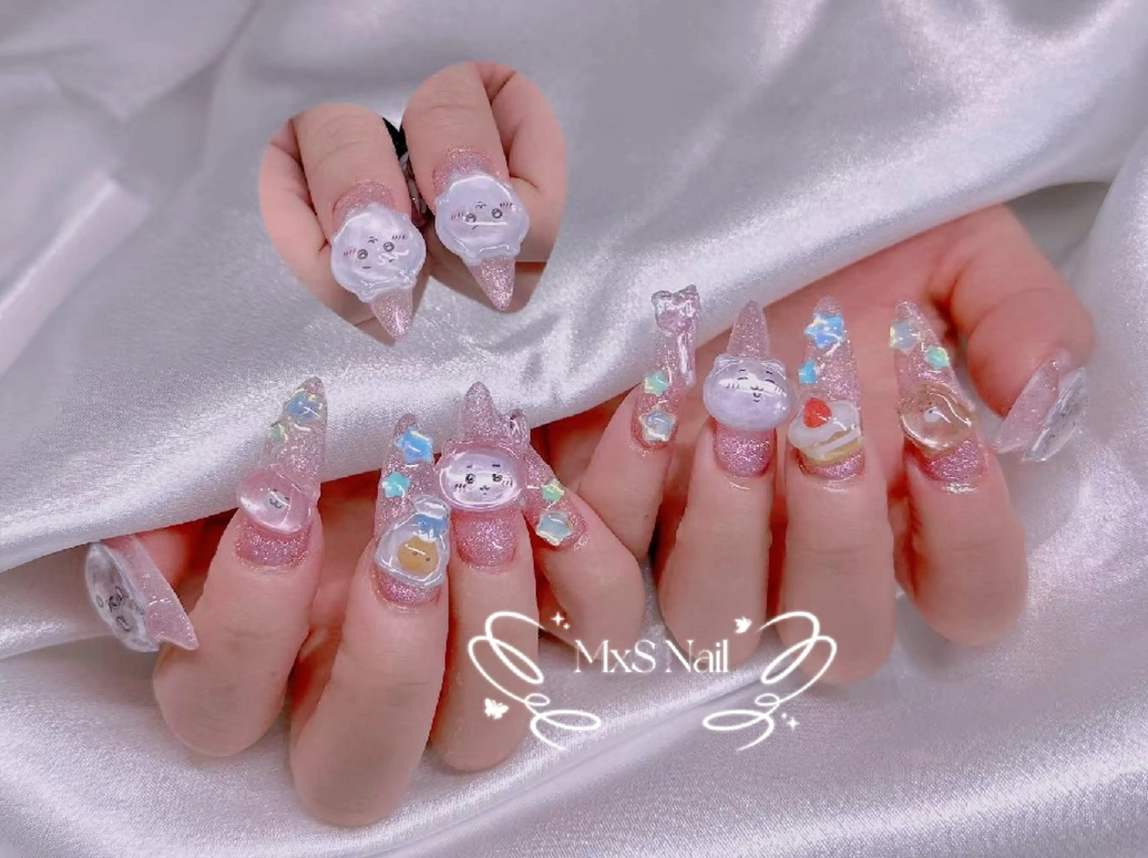ネイル ハンドネイル MxS Nail(長さだし/フィルイン/マグネット/韓国ネイル/ワンホンネイル/ワンカラー)所属・MxS リィリィのネイルデザイン