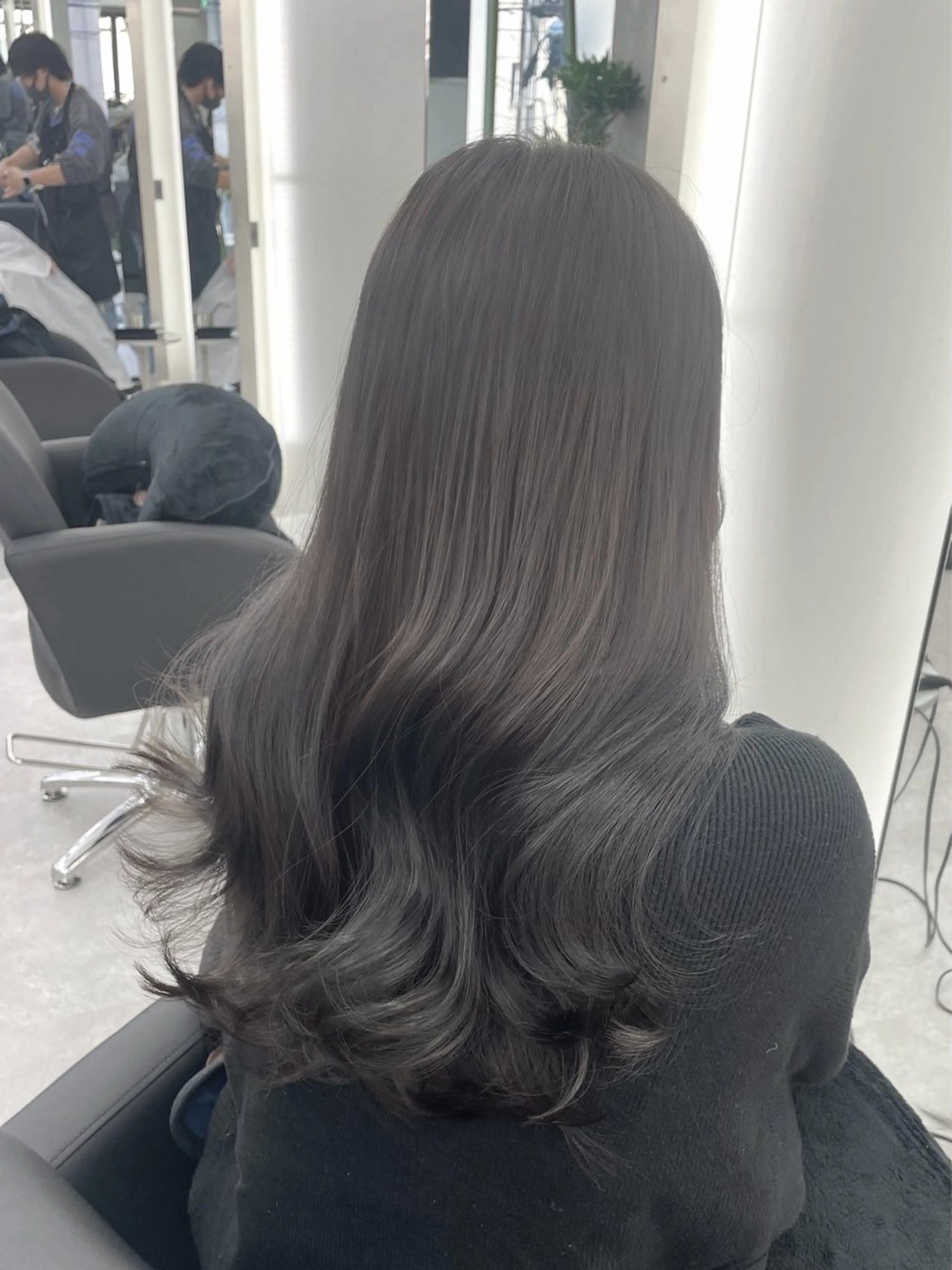 ロング カラー 髪質改善/赤み消し ブリーチなし心斎橋のヘアスタイル