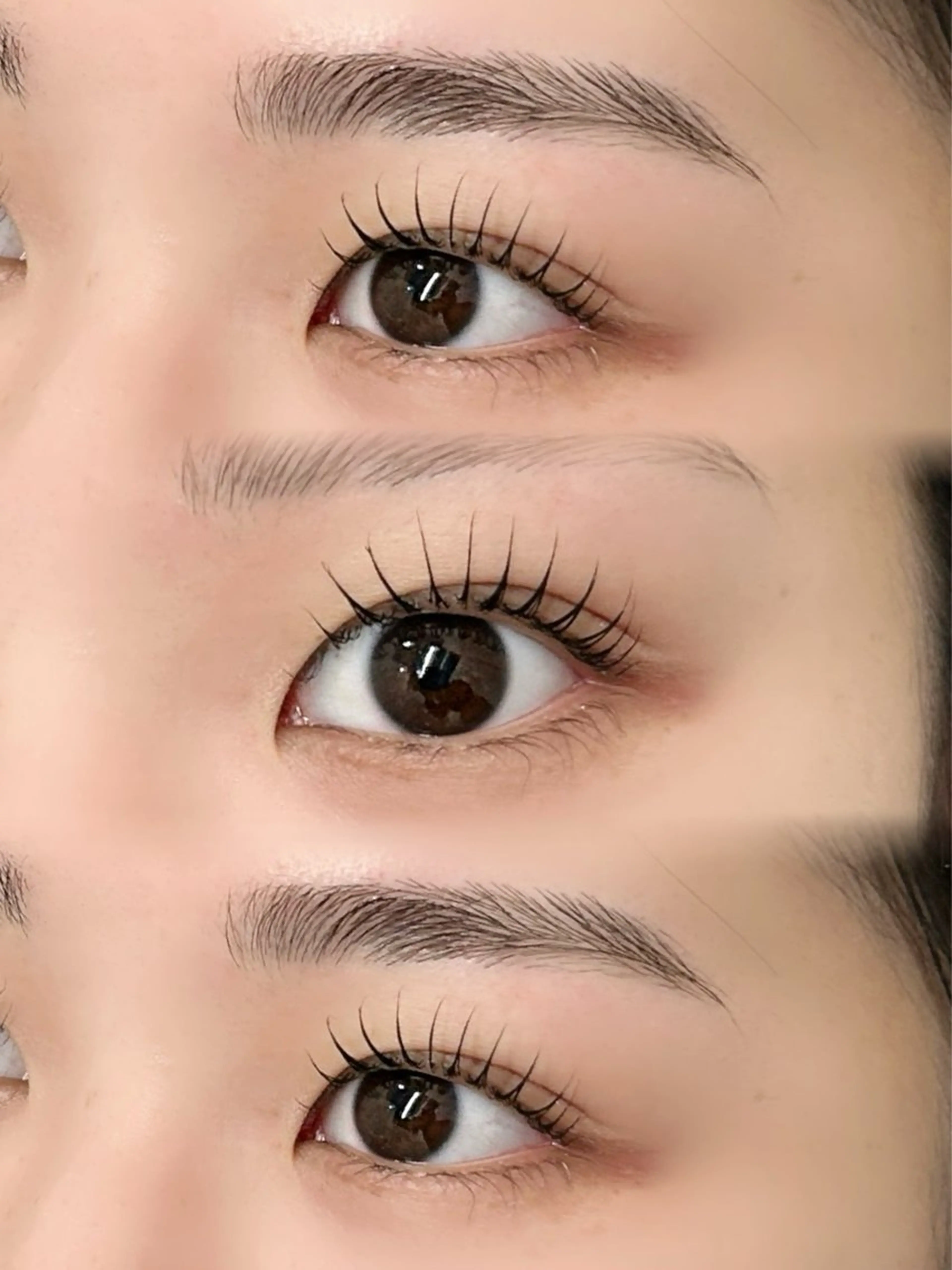 マツエク・マツパ 束感まつ毛 フラットラッシュ ナチュラル パリジェンヌラッシュリフト まつげパーマ マツパ sakura🎀 /プラチナムドールのマツエク・マツパデザイン