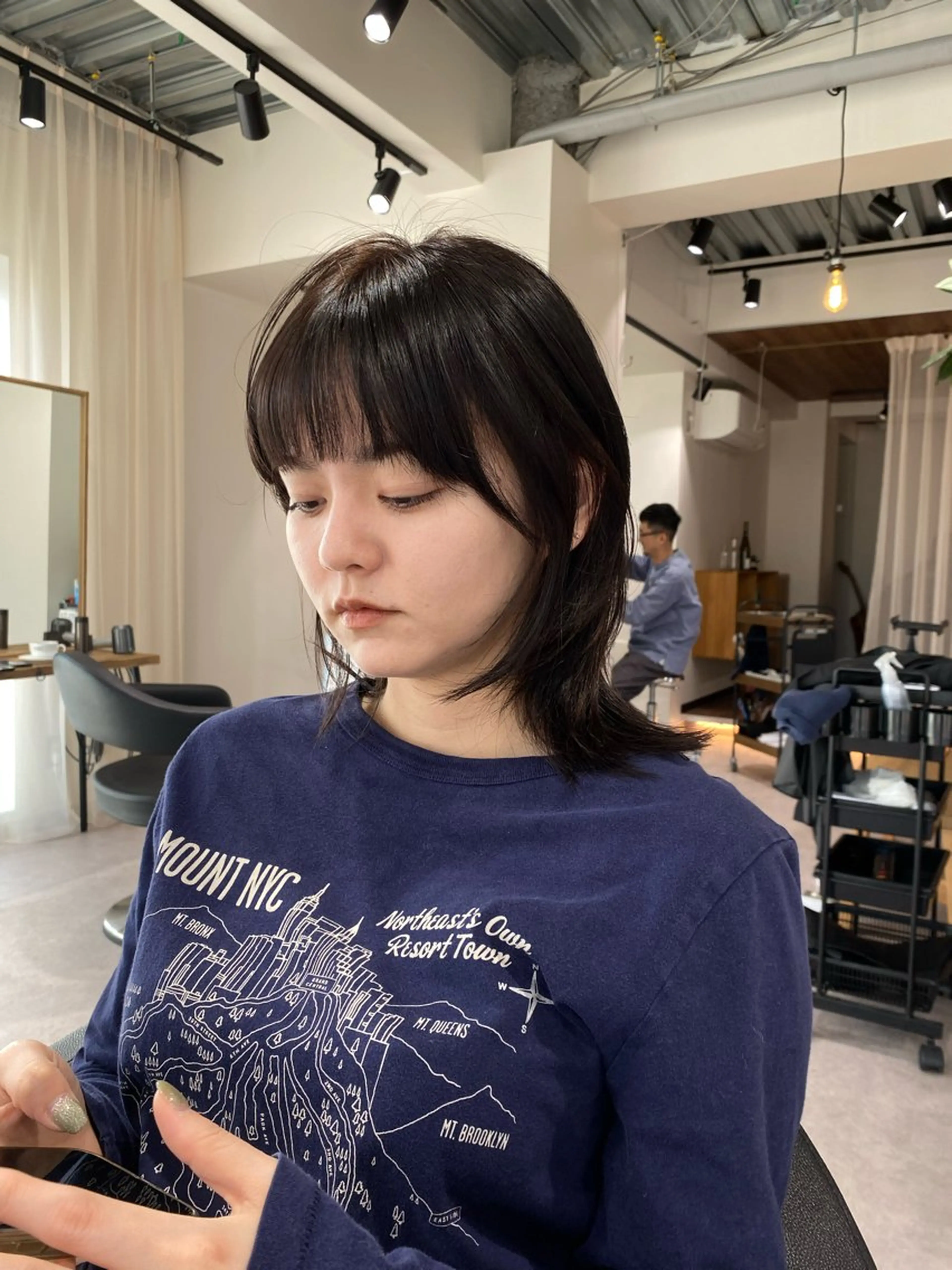 ミディアム カラー ブラウンカラー iroha/ n.w.h🎀のヘアスタイル