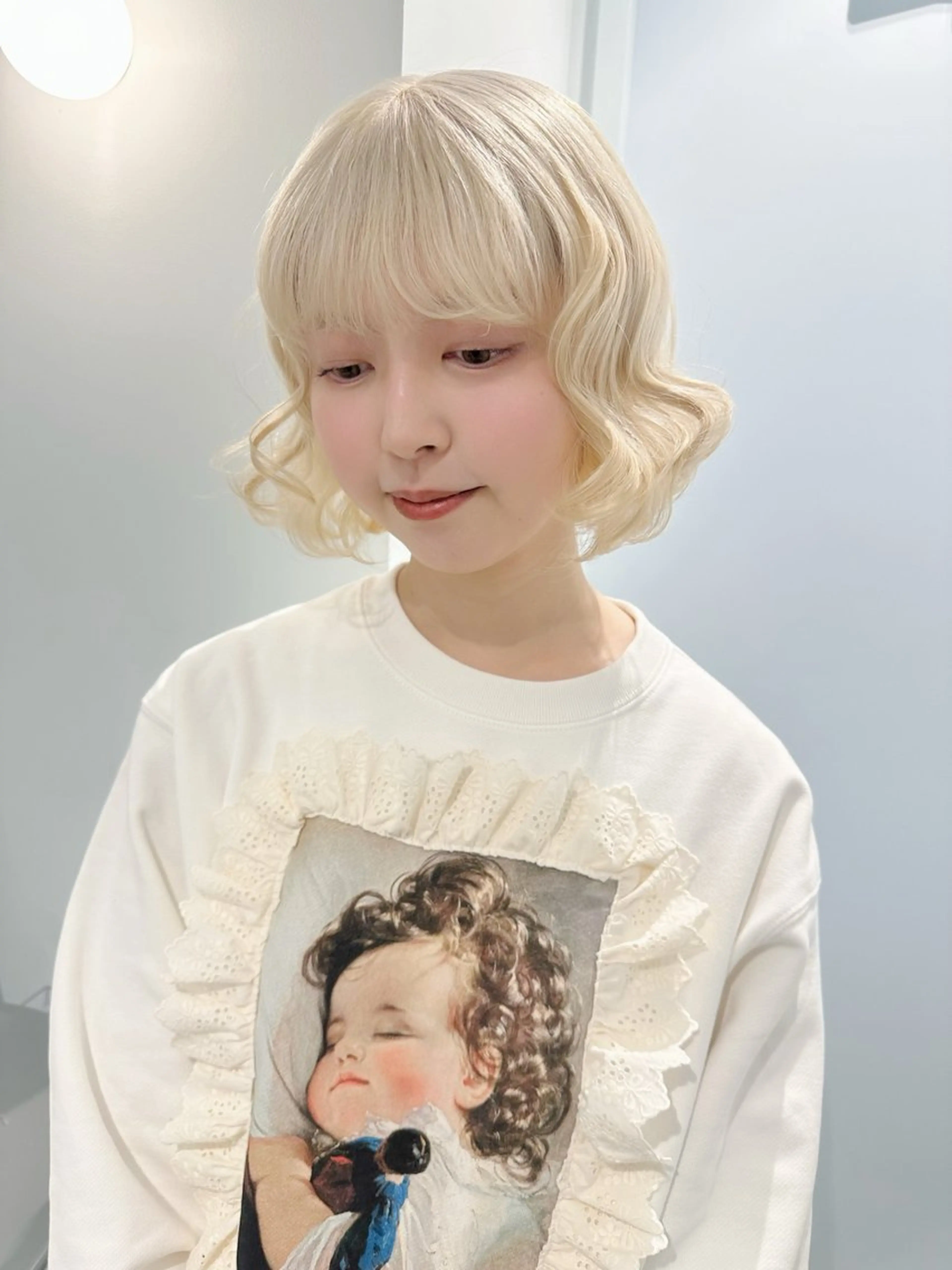 🩶ブリーチ2回でつくるブロンドの写真