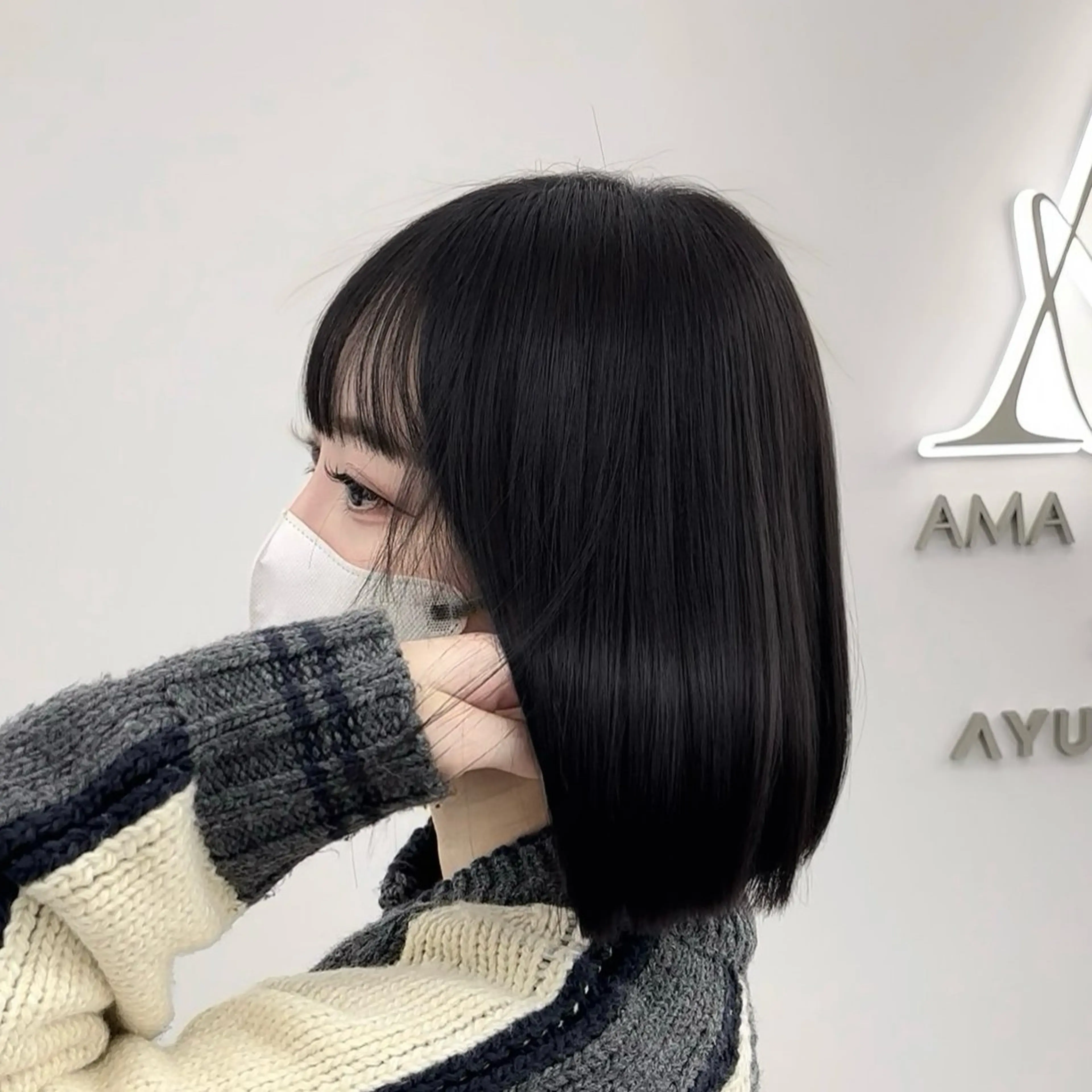 ショート くびれヘア 髪質改善 韓国風ヘア 縮毛矯正 酸性ストレート 韓国ヘア🇰🇷× 髪質改善🫧テルのヘアスタイル