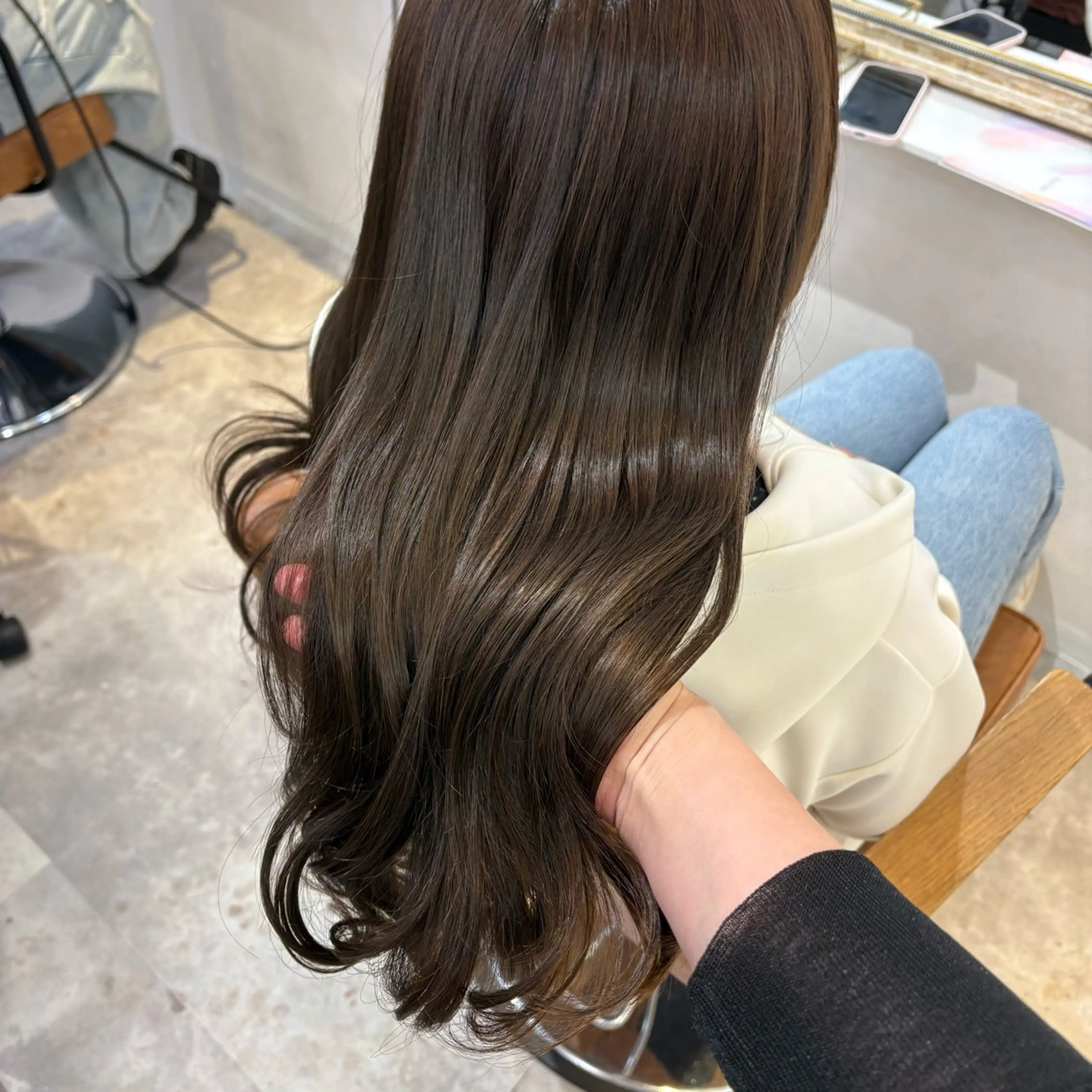 ロング カラー ヘアカラー トリートメント 梅田/髪質改善カラー ❄︎ mikiのヘアスタイル