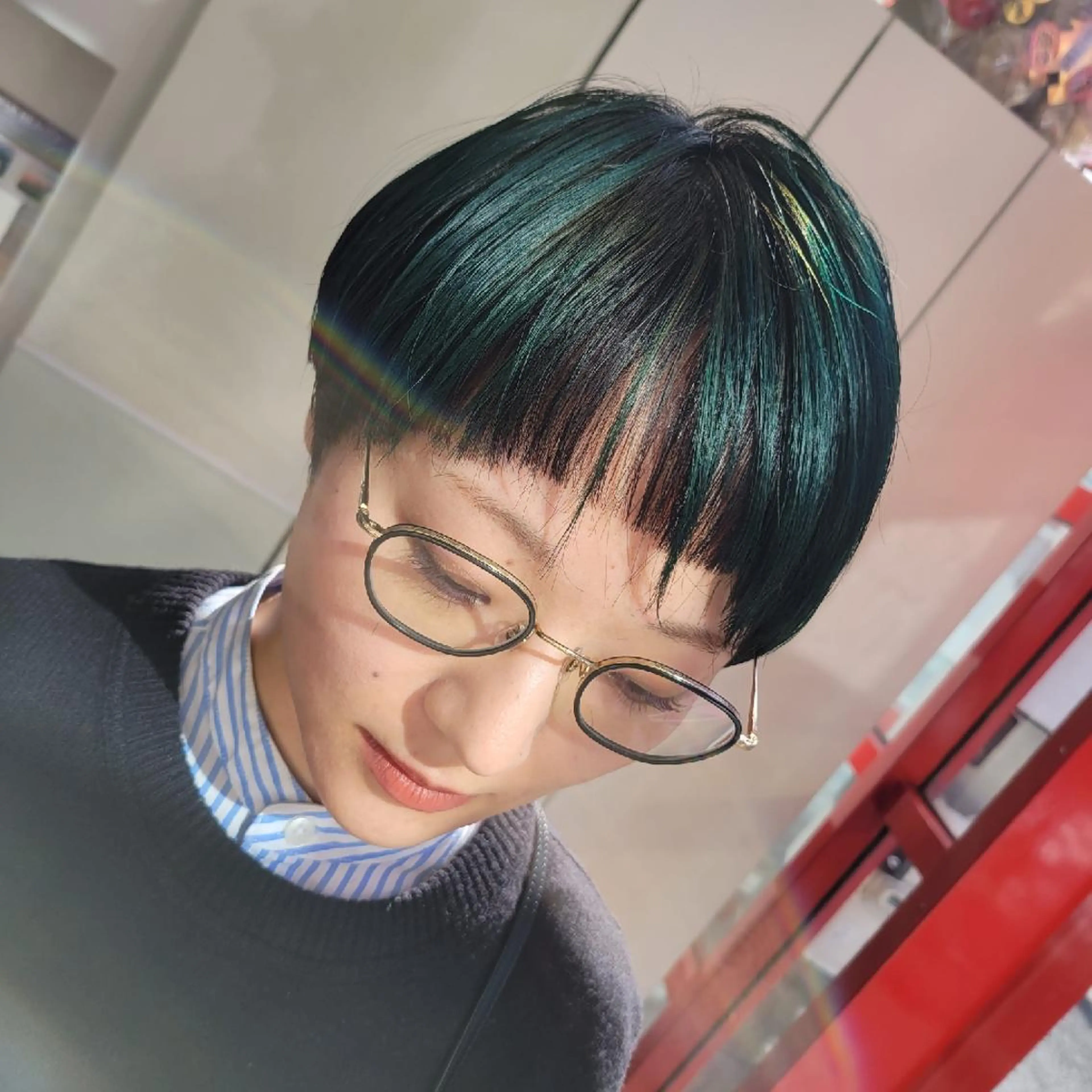 ショート カット ヘアカラー トリートメント 遠藤 史秋のヘアスタイル