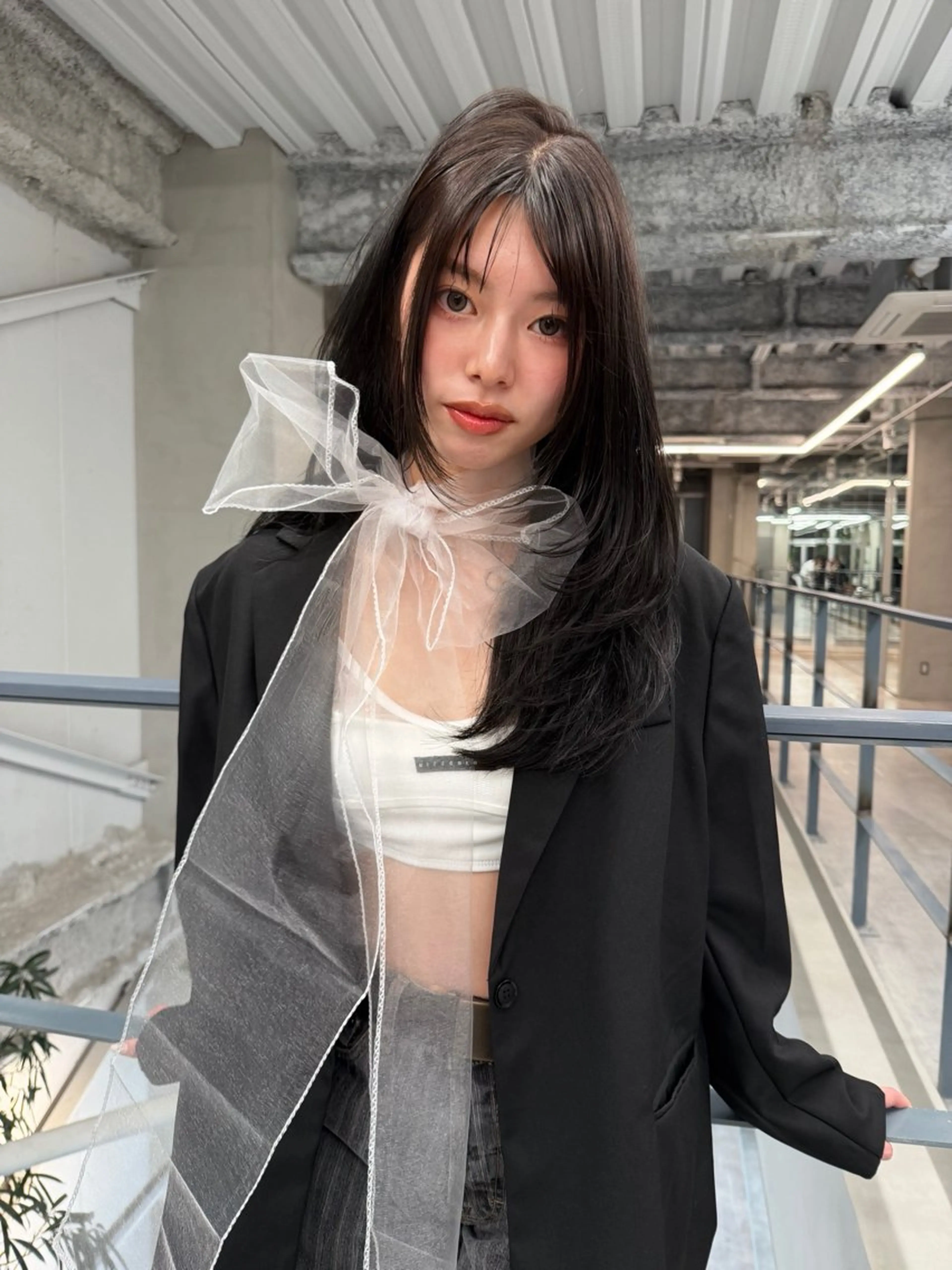 ロング レイヤーカット 蘭々/レイヤーカット /ナチュラルヘアのヘアスタイル