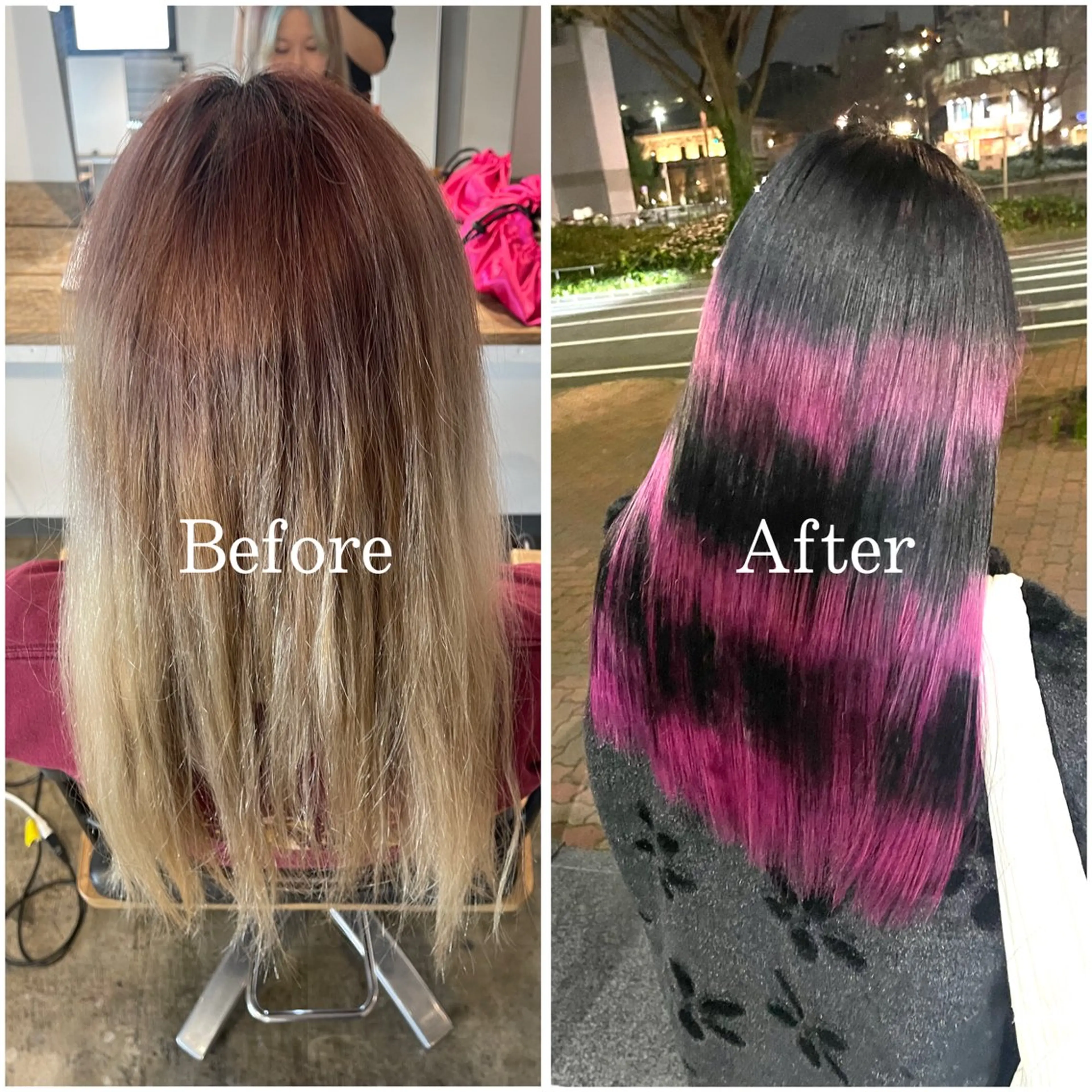 ロング カラー ブリーチ ケアブリーチ デザインカラー 似合わせカット ヘアカラー ムラ修正/ ハイトーン💖Riaのヘアスタイル