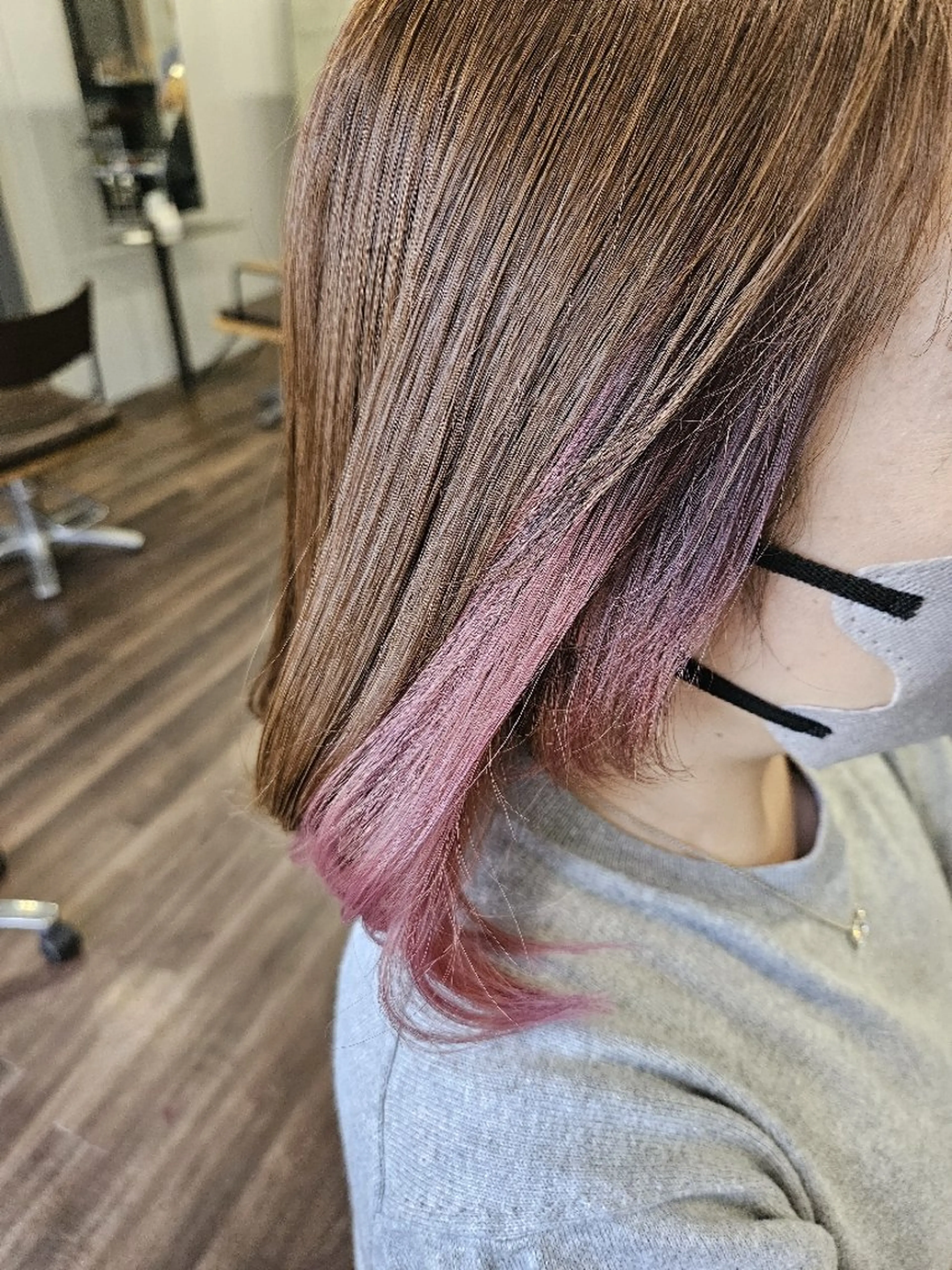 ミディアム カラー インナーカラー ピンクカラー カット ヘアカラー トリートメント terra✂️川嶋 大輔のヘアスタイル