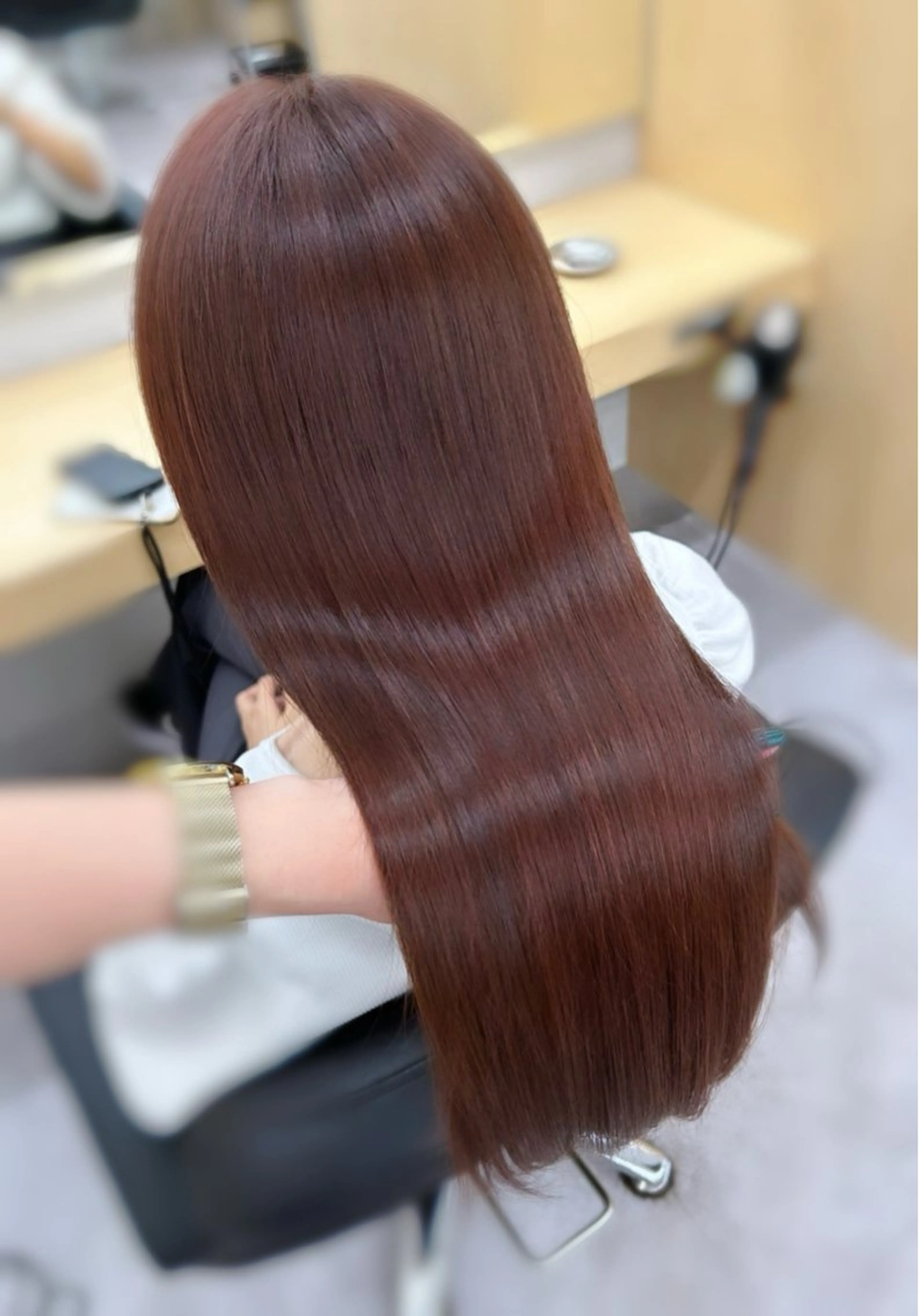 ロング ヘアカラー トリートメント ヘアセット Sakura❤︎/ 透明感カラーのヘアスタイル