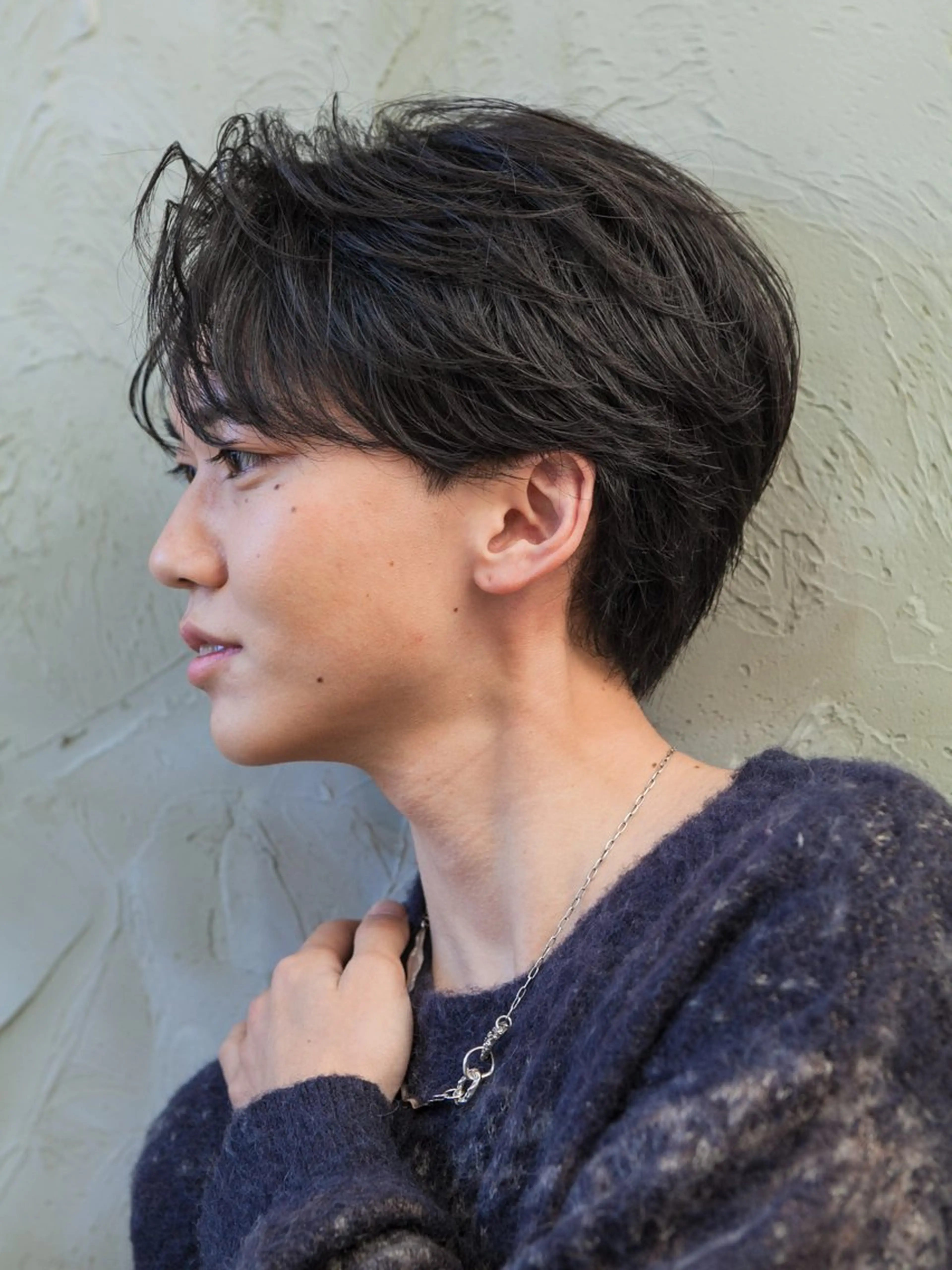 メンズカット【センターパート】　&  ニュアンスパーマの写真