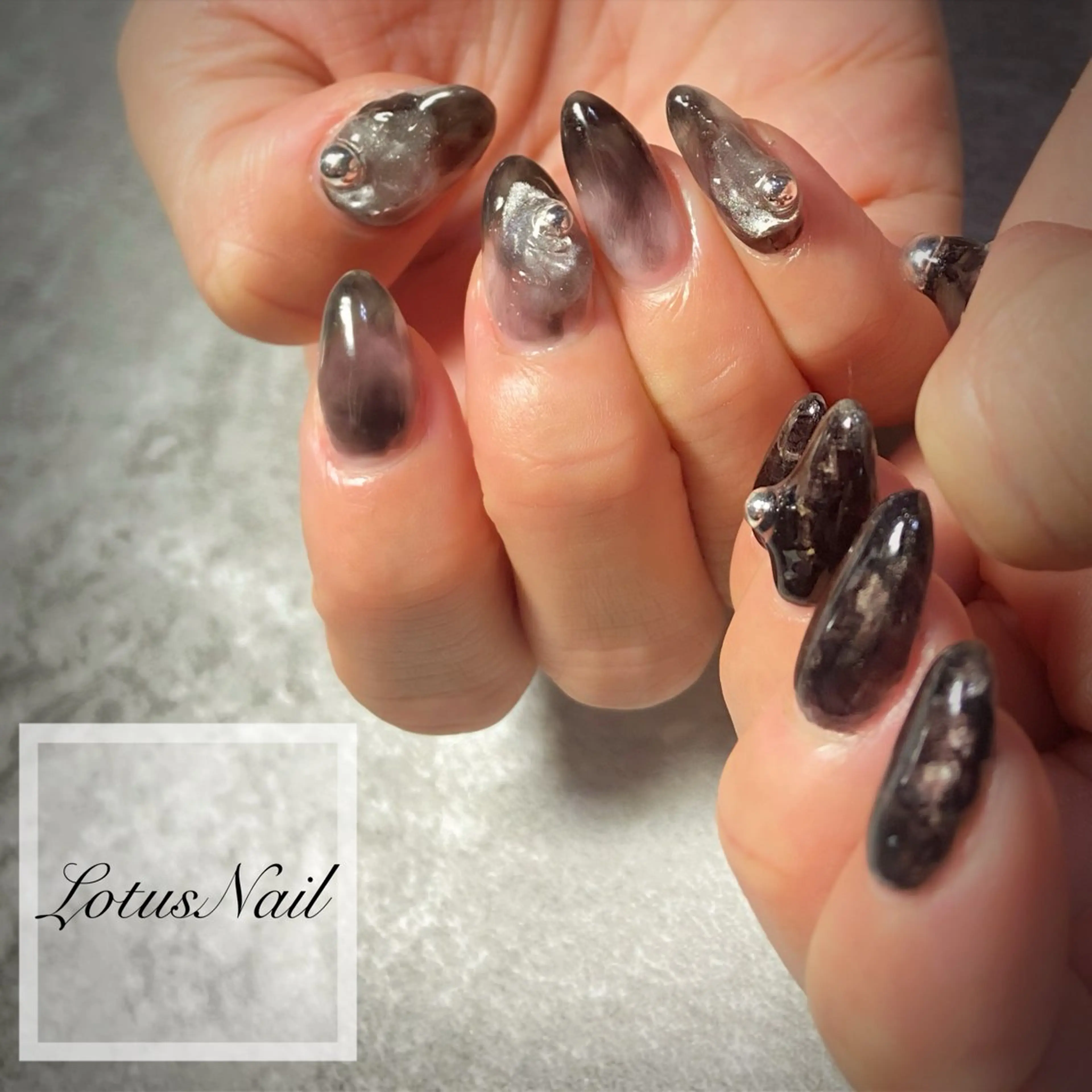 ネイル ニュアンスネイル ハンドネイル Lotus Nailのネイルデザイン