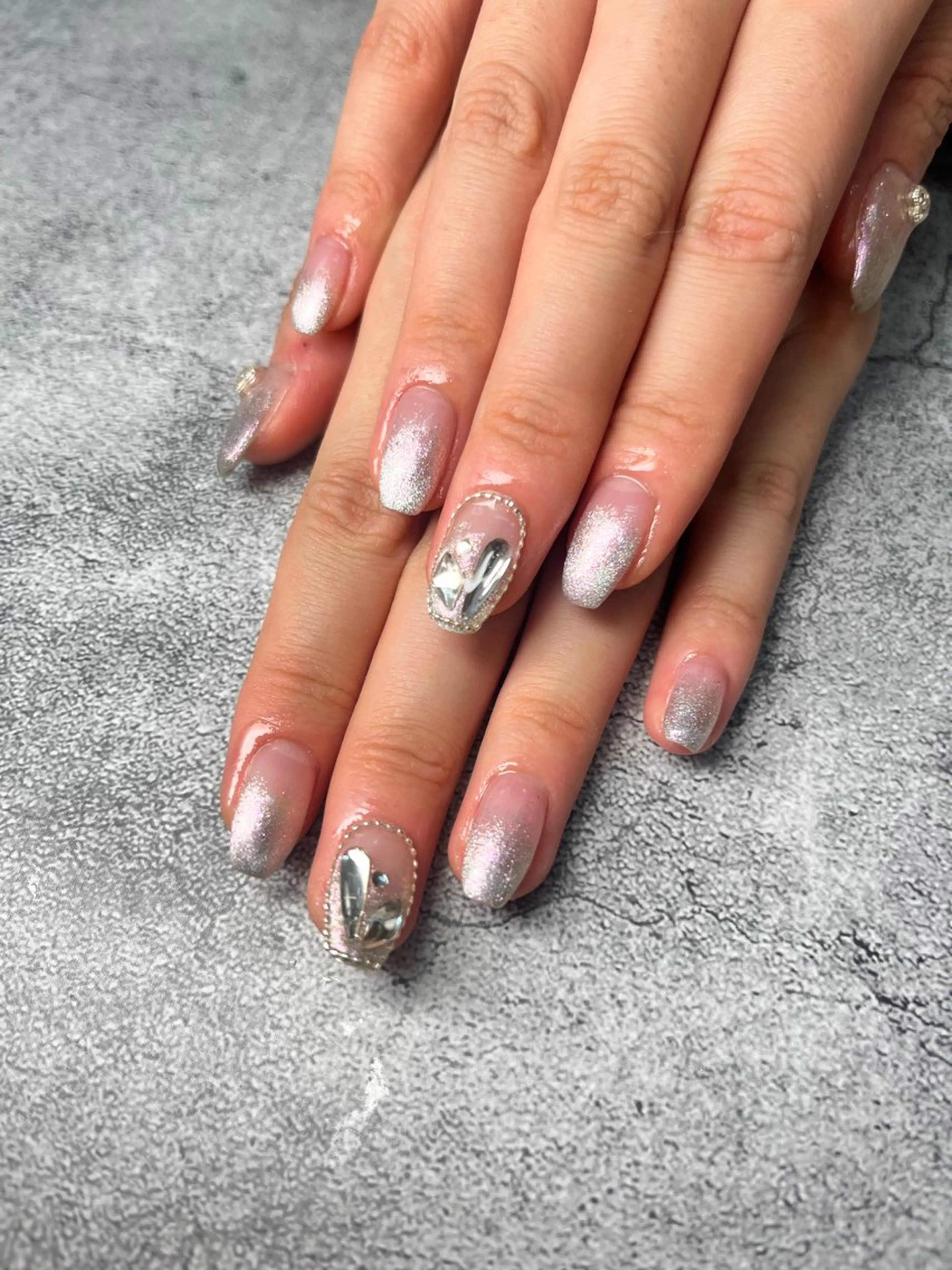 ネイル ワンホンネイル ハンドネイル Queen nail 北堀江 ASUKAのネイルデザイン