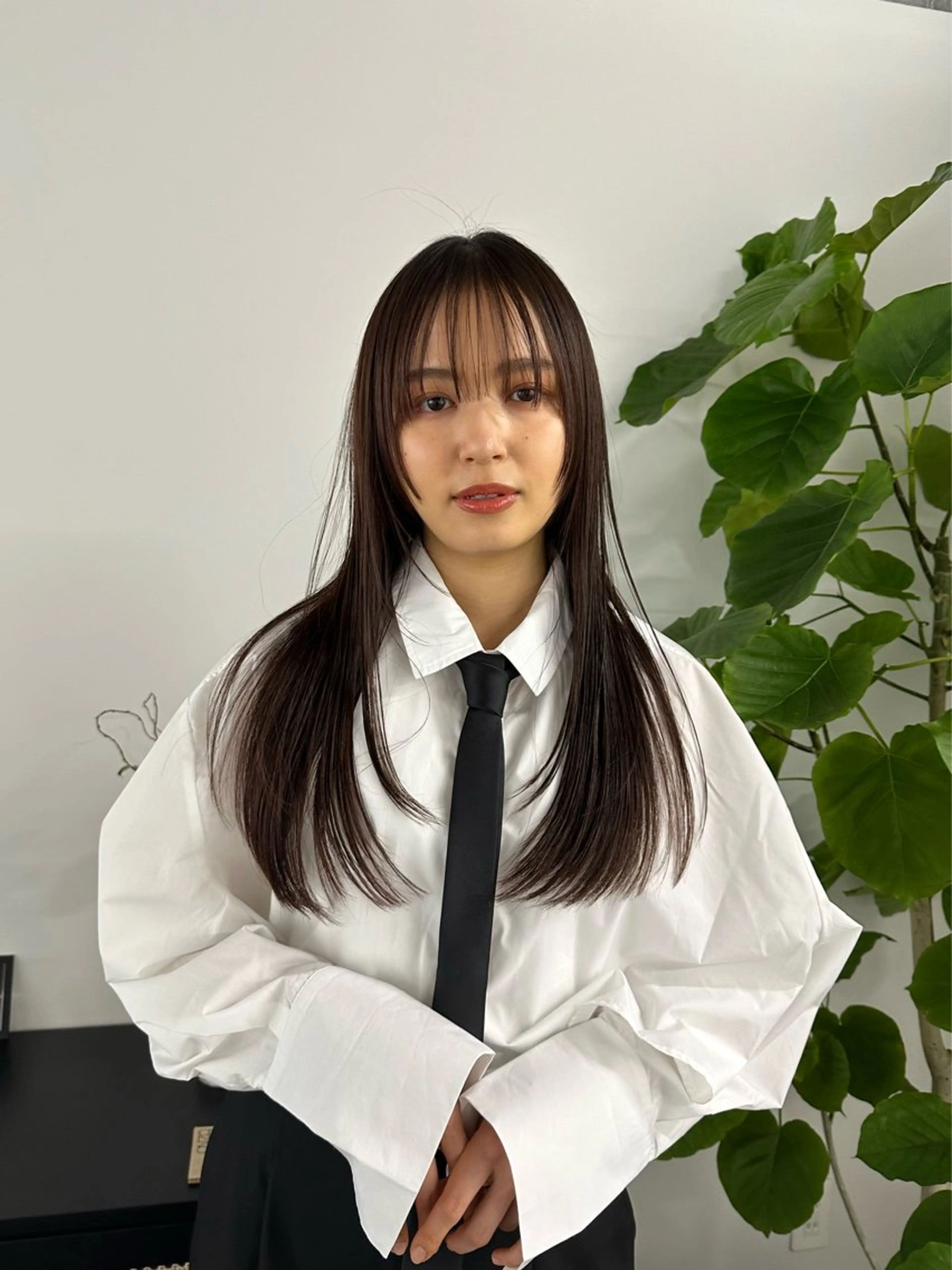 ロング カラー レイヤーカット LEANE THE TOKYO所属・レイヤーカット無料/ 青山/荒谷進介のヘアスタイル