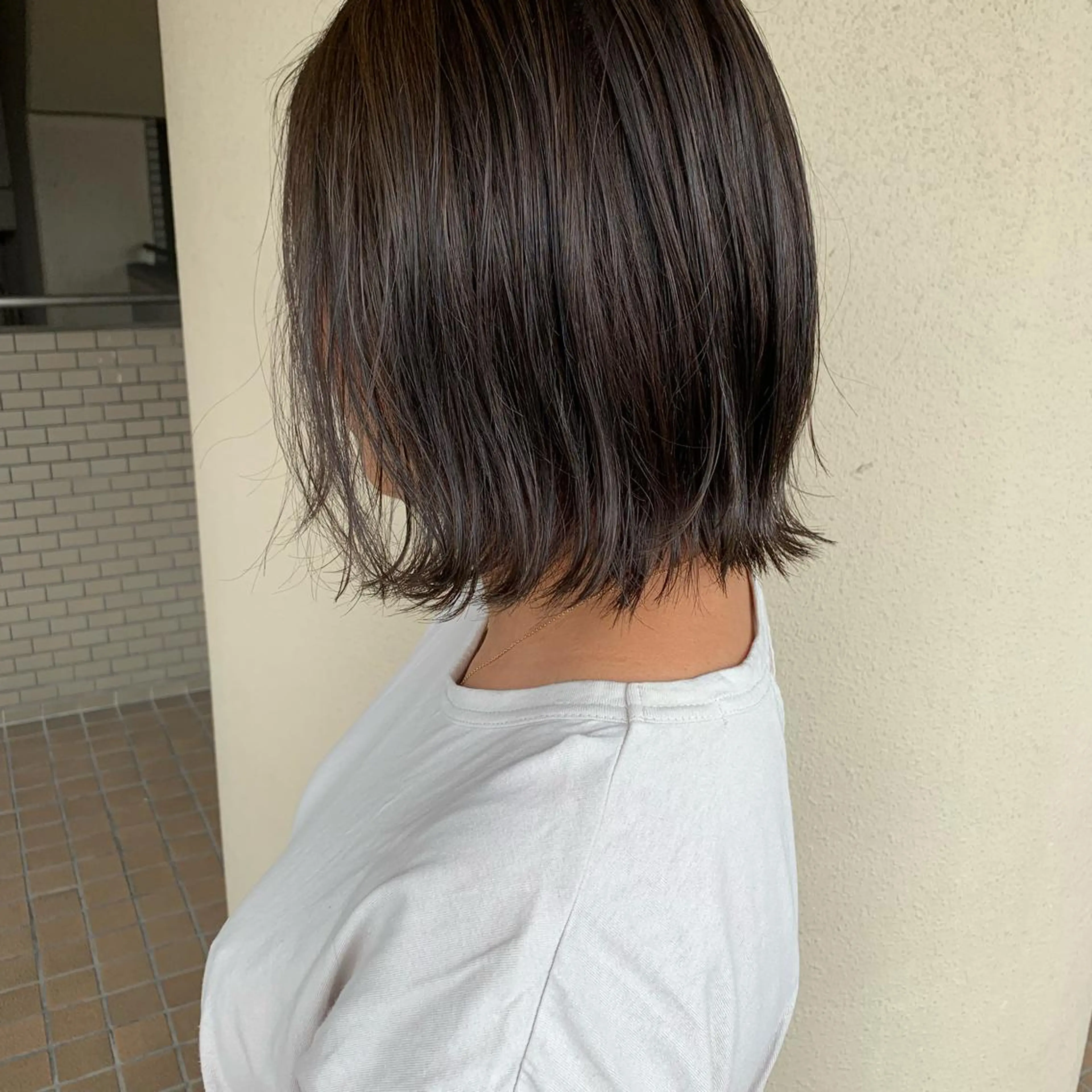 カラー グレージュ 本町/心斎橋/北堀江 透明感カラーSANCのヘアスタイル