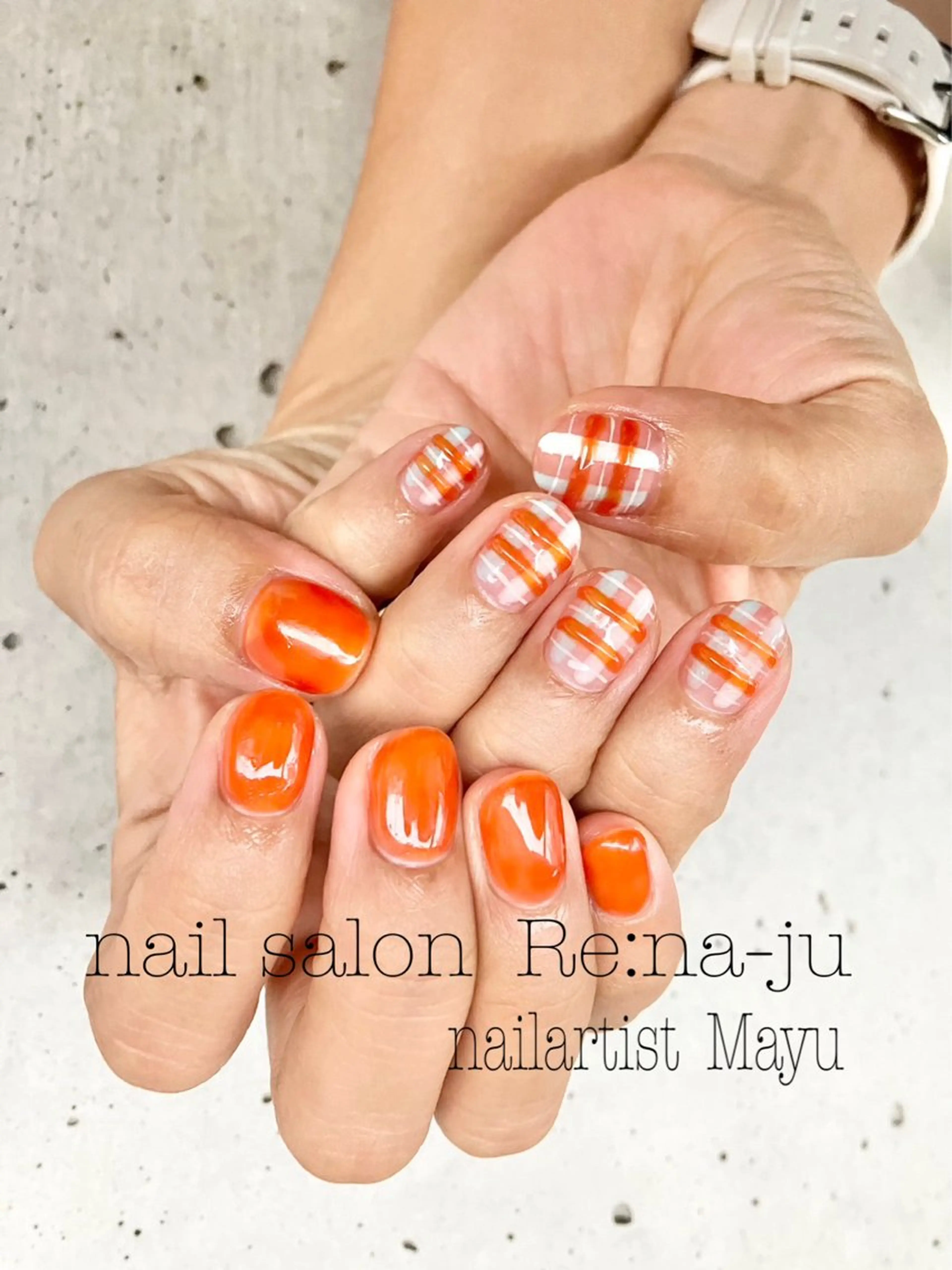 ネイル ハンドネイル nail salon Re:na-juのネイルデザイン