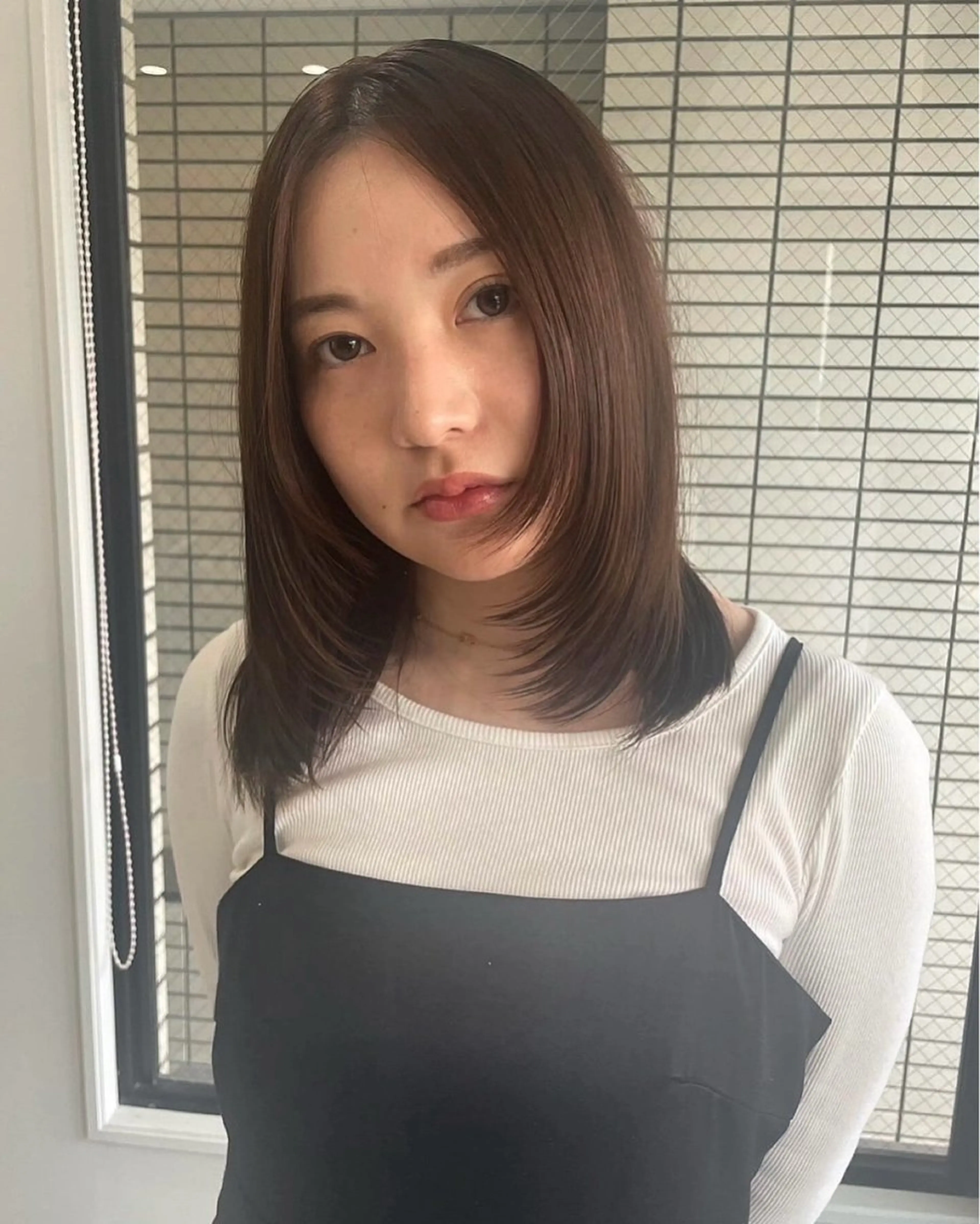 ミディアム ミディアムレイヤー レイヤーカット カット ヘアカラー トリートメント 山浦司颯‪/ カラー/レイヤーのヘアスタイル