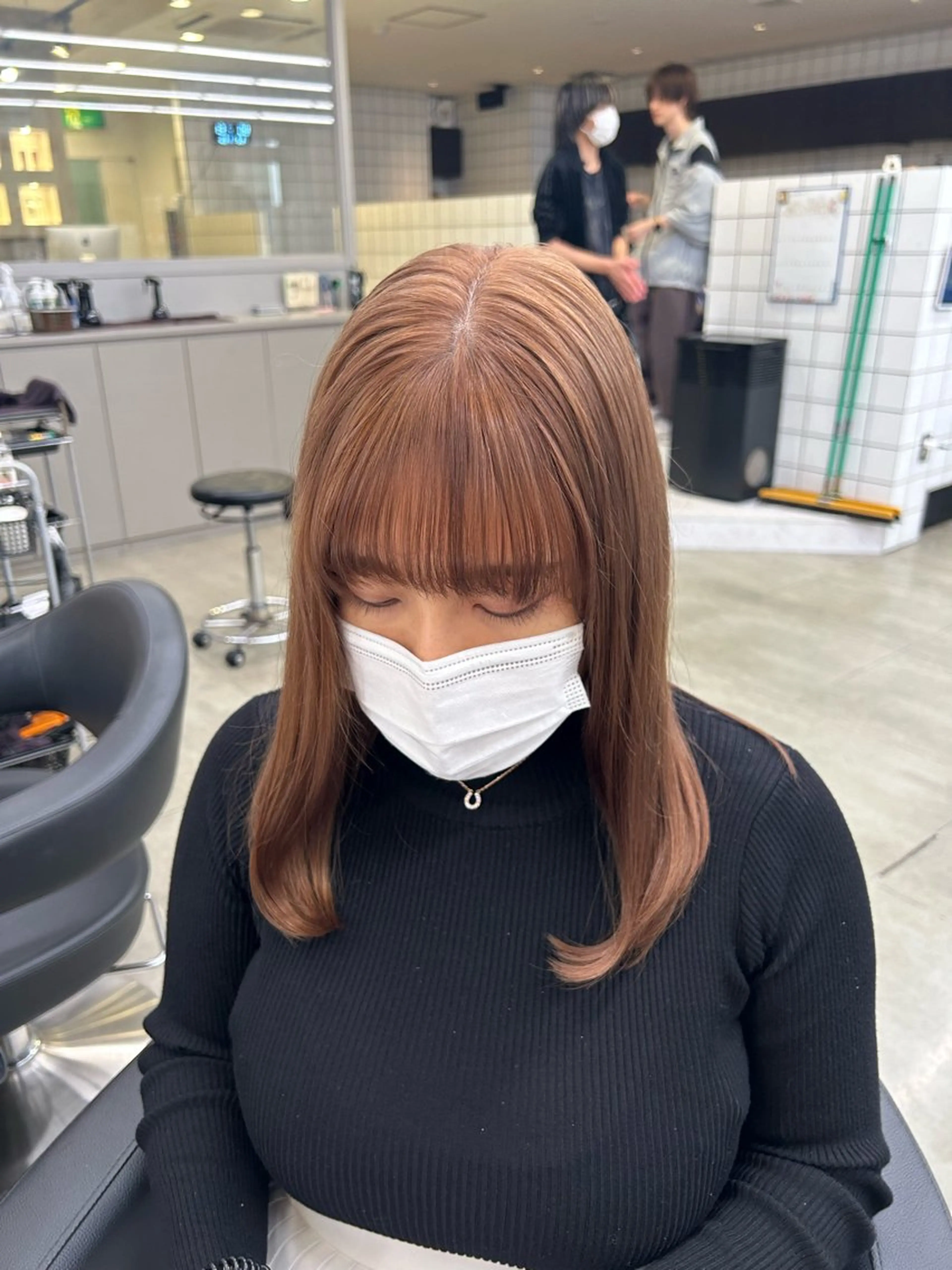 カラー beige🤎ダブル カラー/レイヤー🧸のヘアスタイル