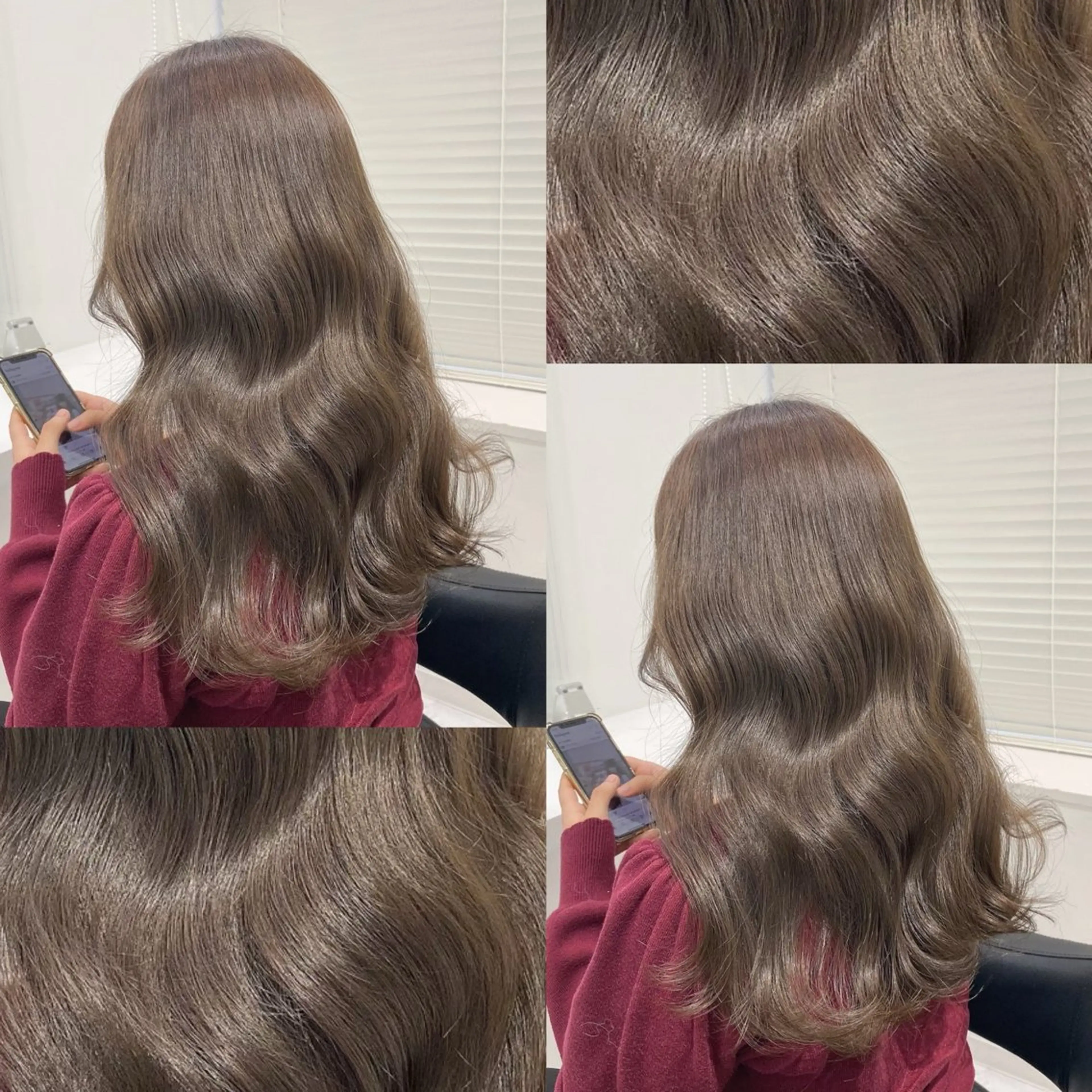 ロング カラー ヘアカラー トリートメント 艶髪グレージュ特化/ CHIKARAのヘアスタイル