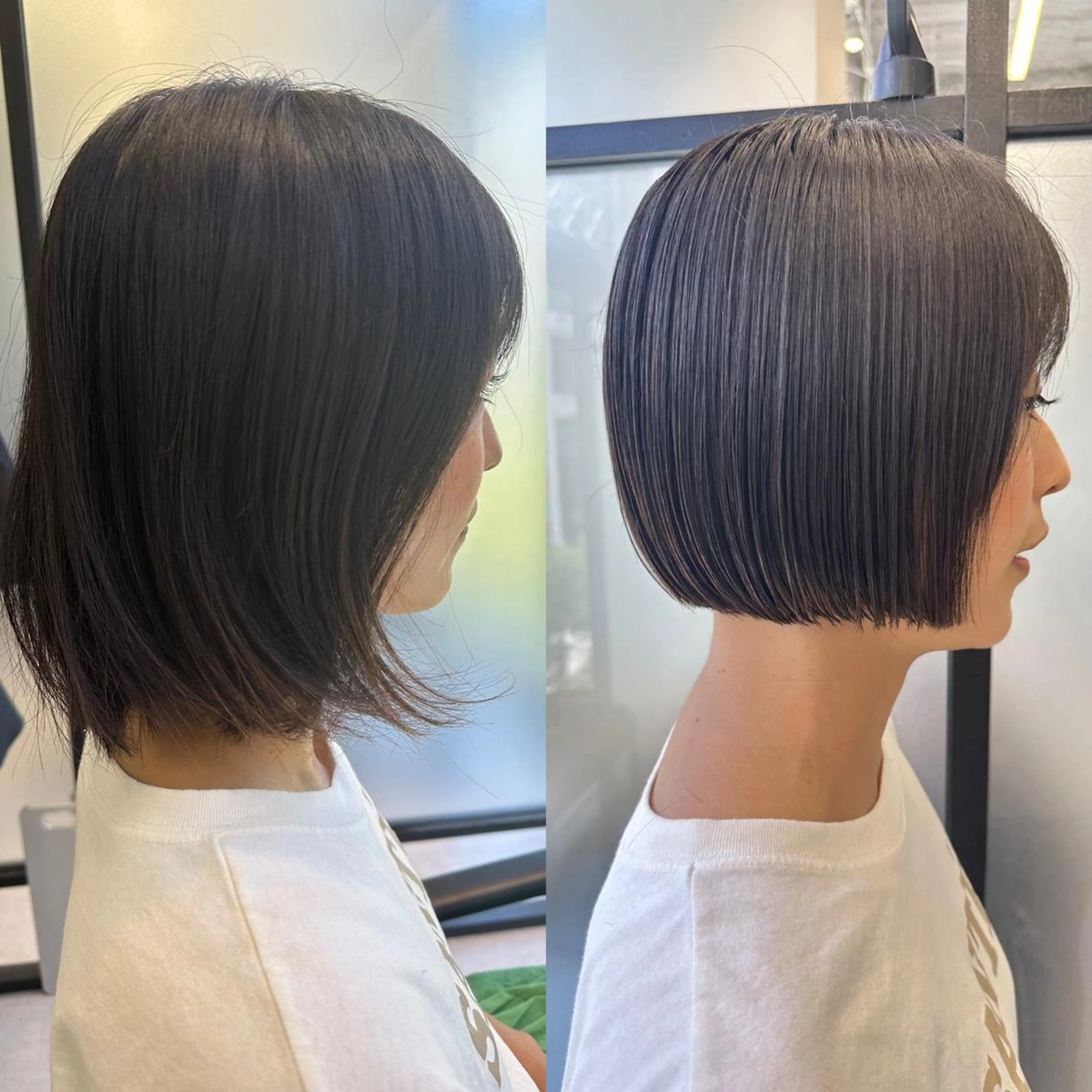 ショート ブリーチ毛にもできる 縮毛矯正OJIROのヘアスタイル