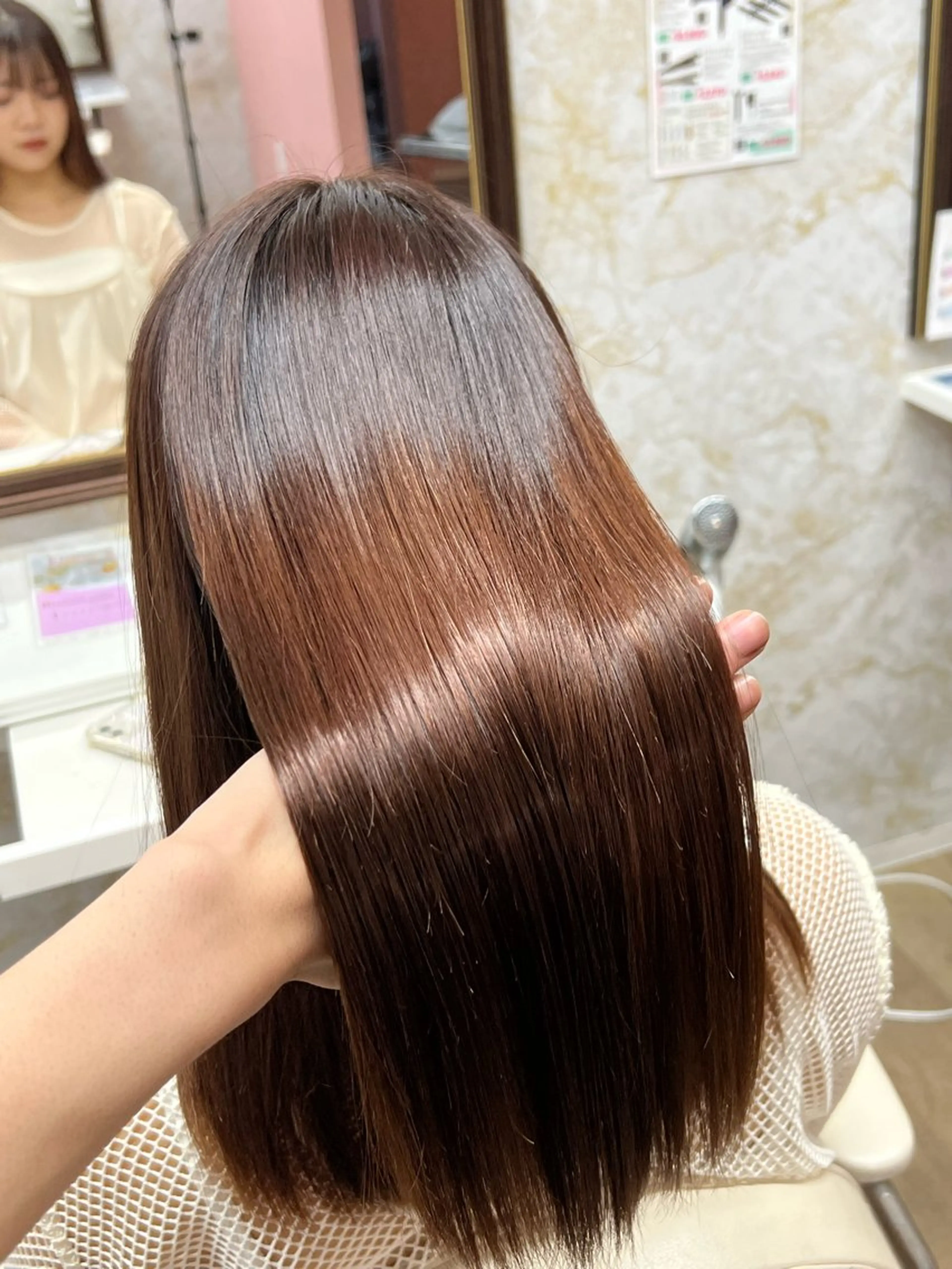 ロング 縮毛矯正 トリートメント 髪質改善特化💫 韓国ヘアAyumuのヘアスタイル