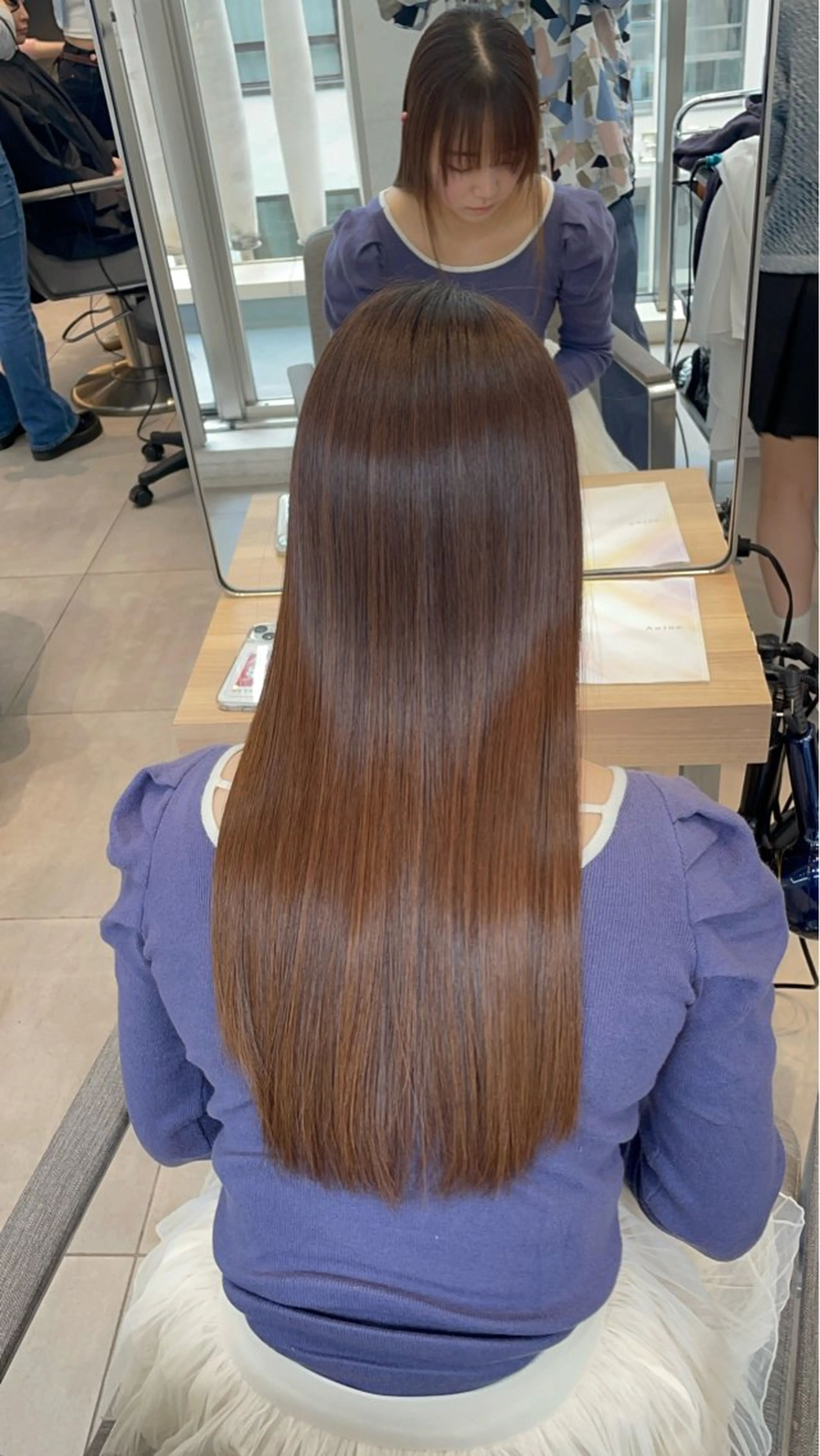 ロング カット 縮毛矯正 トリートメント ヘッドスパ ✨髪質改善✨美髪 矯正🫧小泉のヘアスタイル