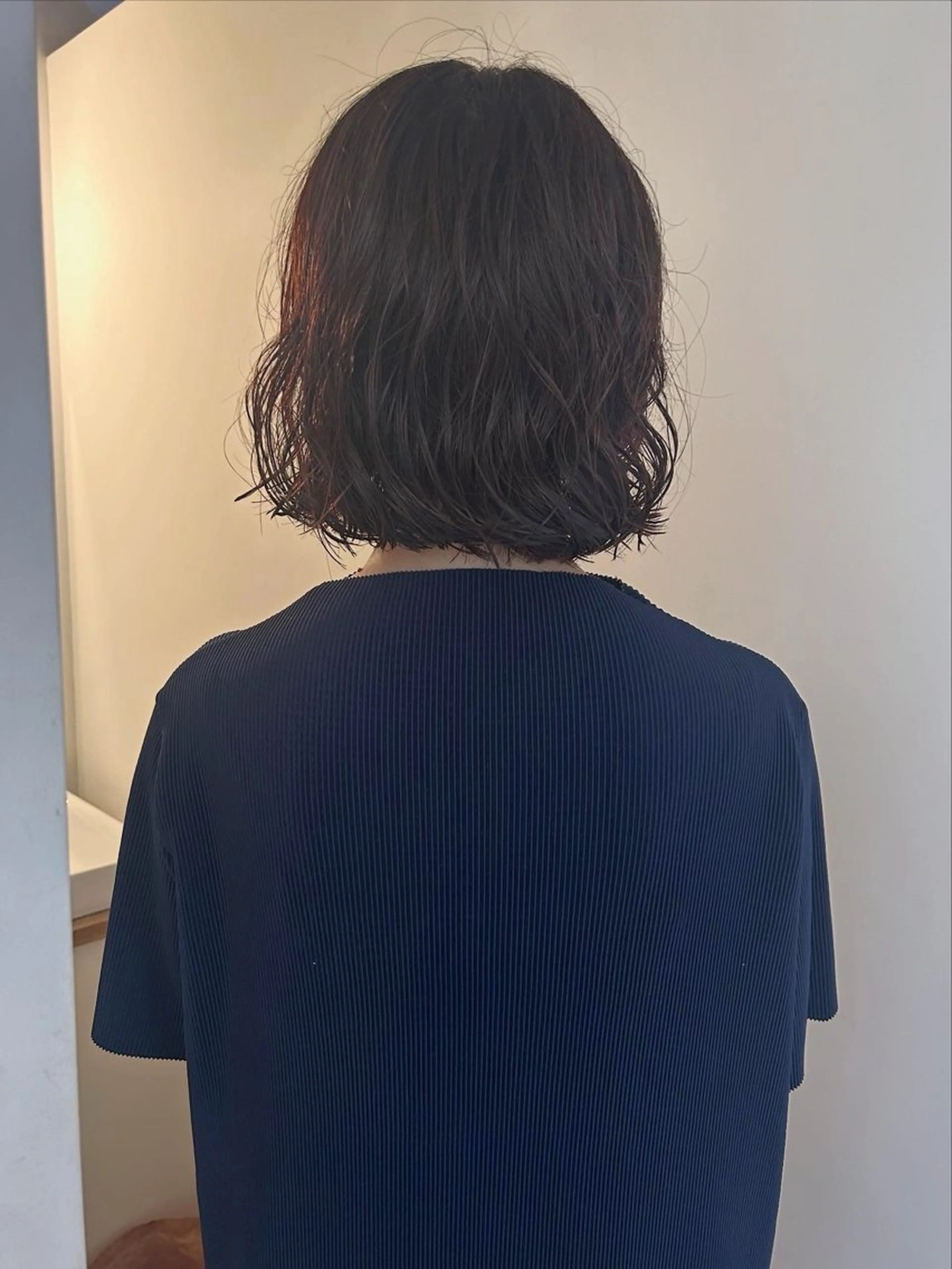 ミディアム カット パーマ トリートメント park white所属・古市 日菜のヘアスタイル