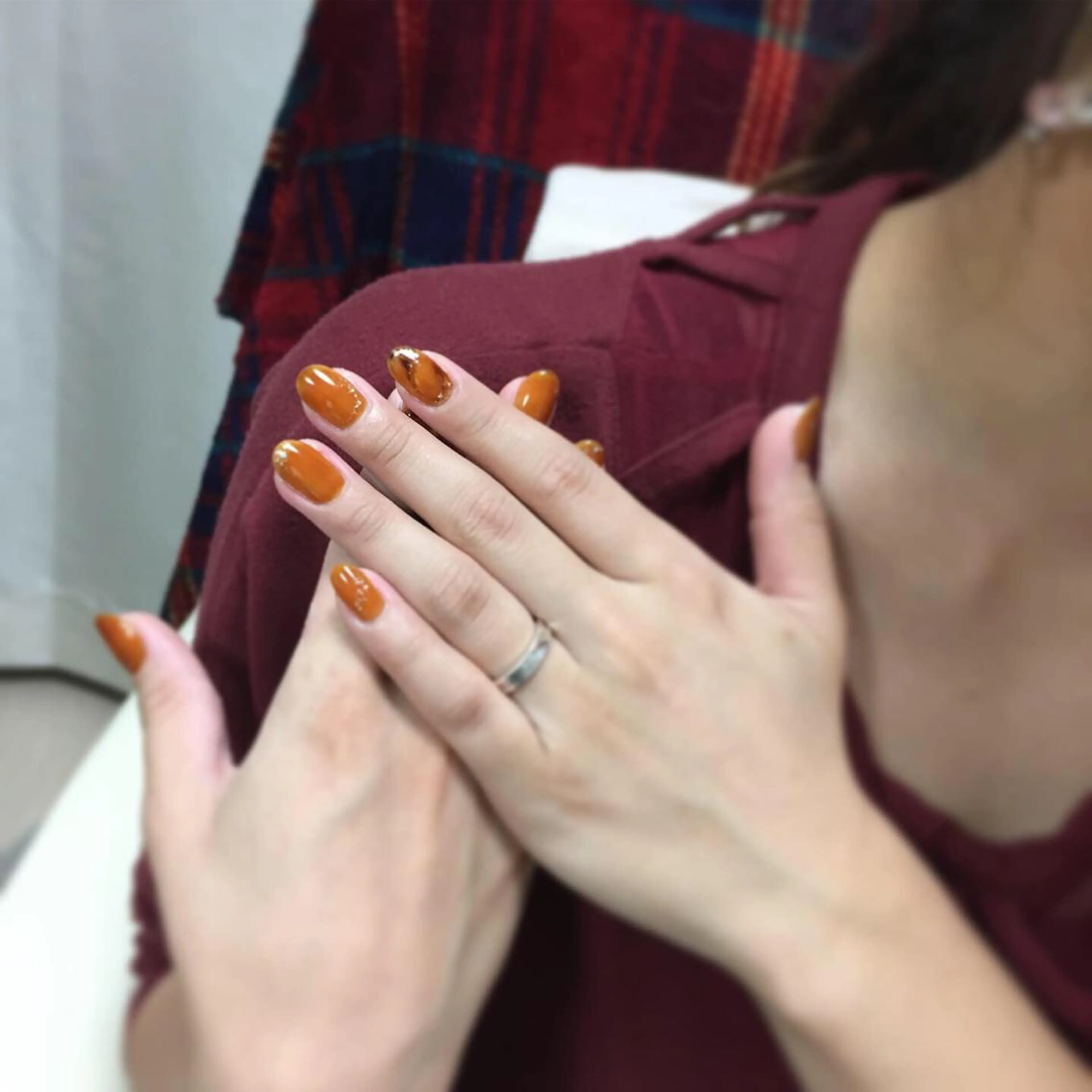 ネイル べっ甲ネイル ラメ(グリッター) ハンドネイル affection 9のネイルデザイン