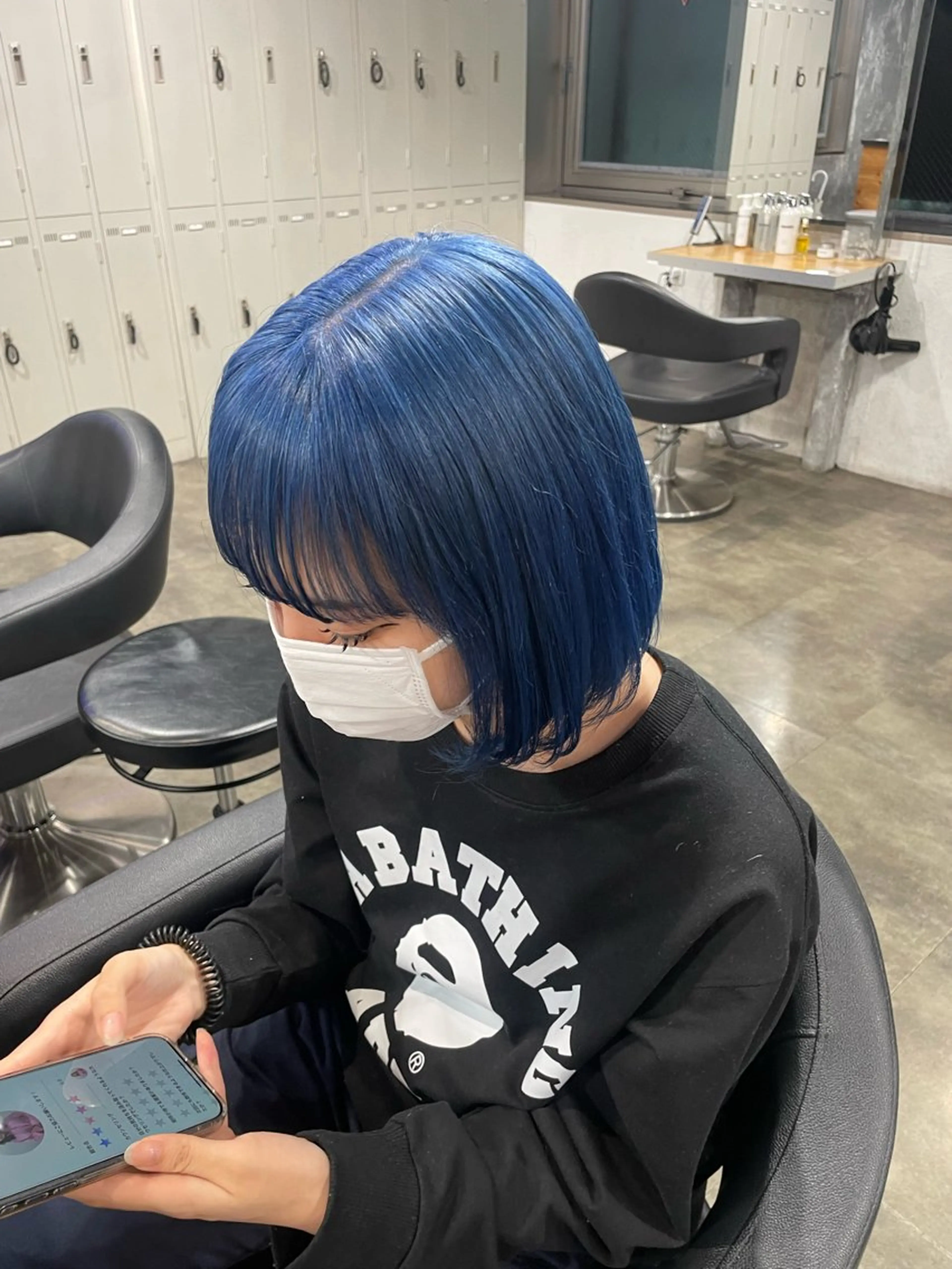 ミディアム ヘアカラー トリートメント ハイトーンブロンド 横浜💞ミオのヘアスタイル