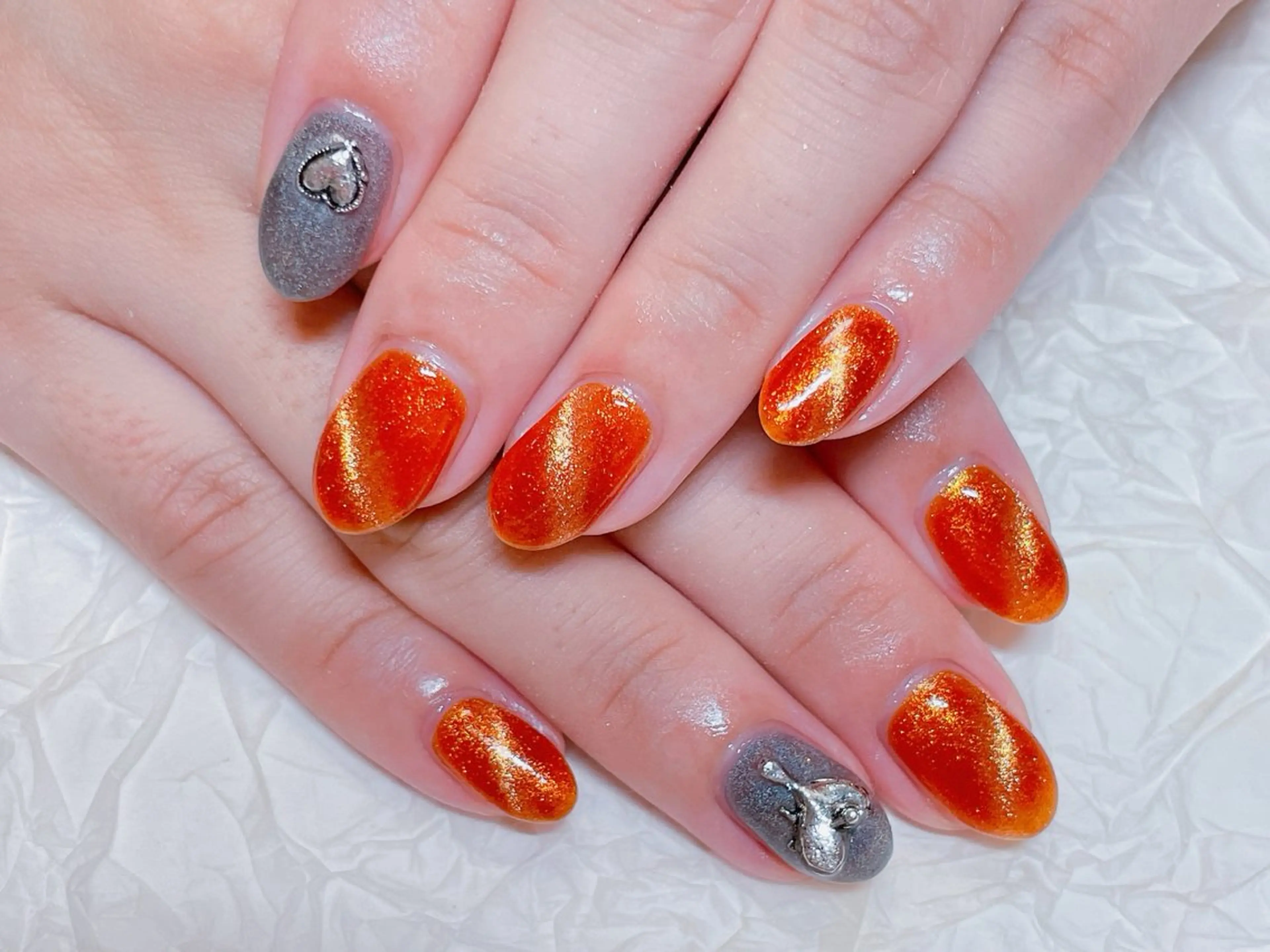ネイル アートネイル チークネイル ジェルネイル グラデーション マグネットネイル ハンドネイル ゆ か_Nails💫のネイルデザイン