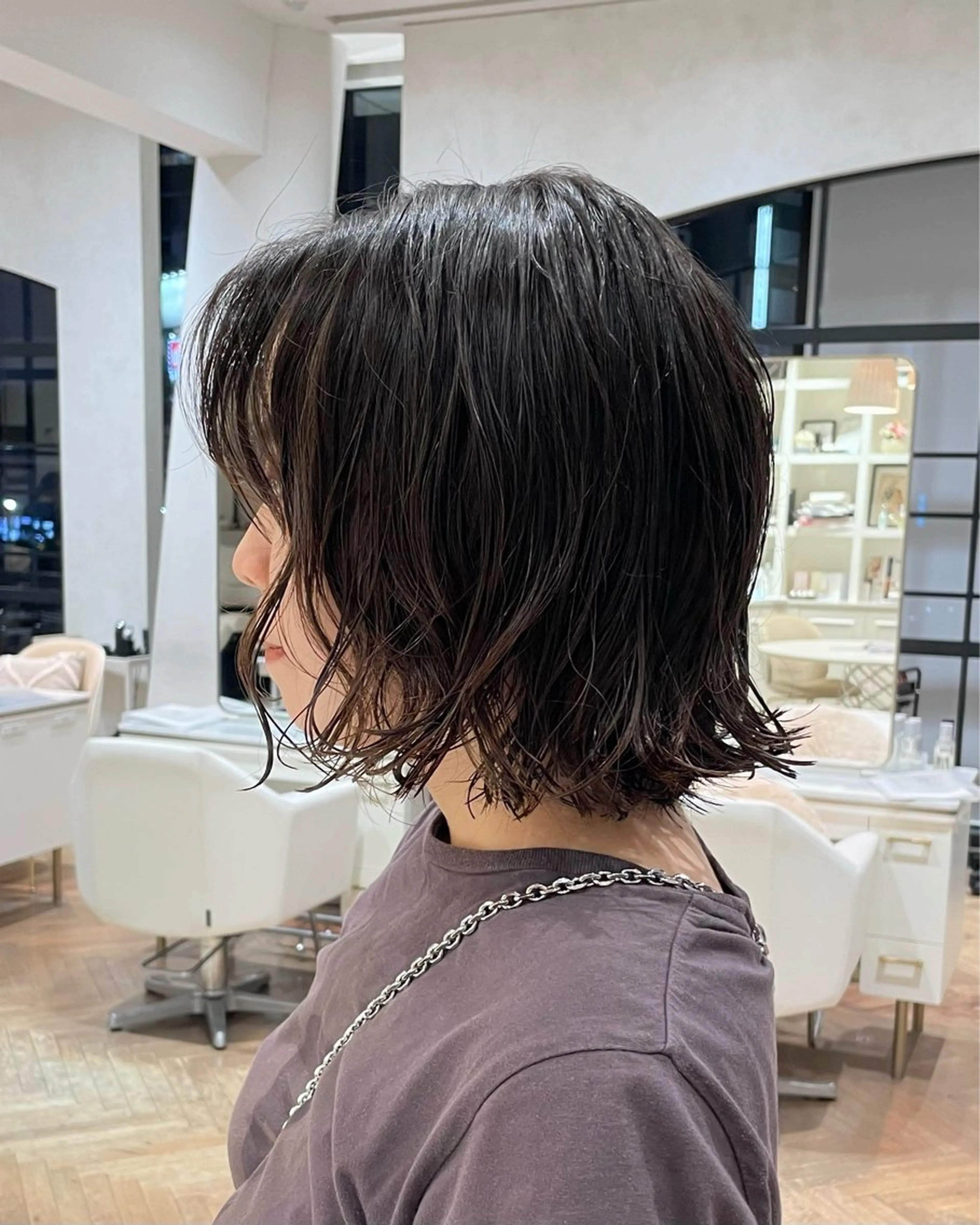 ショート パーマ カット パーマ ELLE salon サエのヘアスタイル