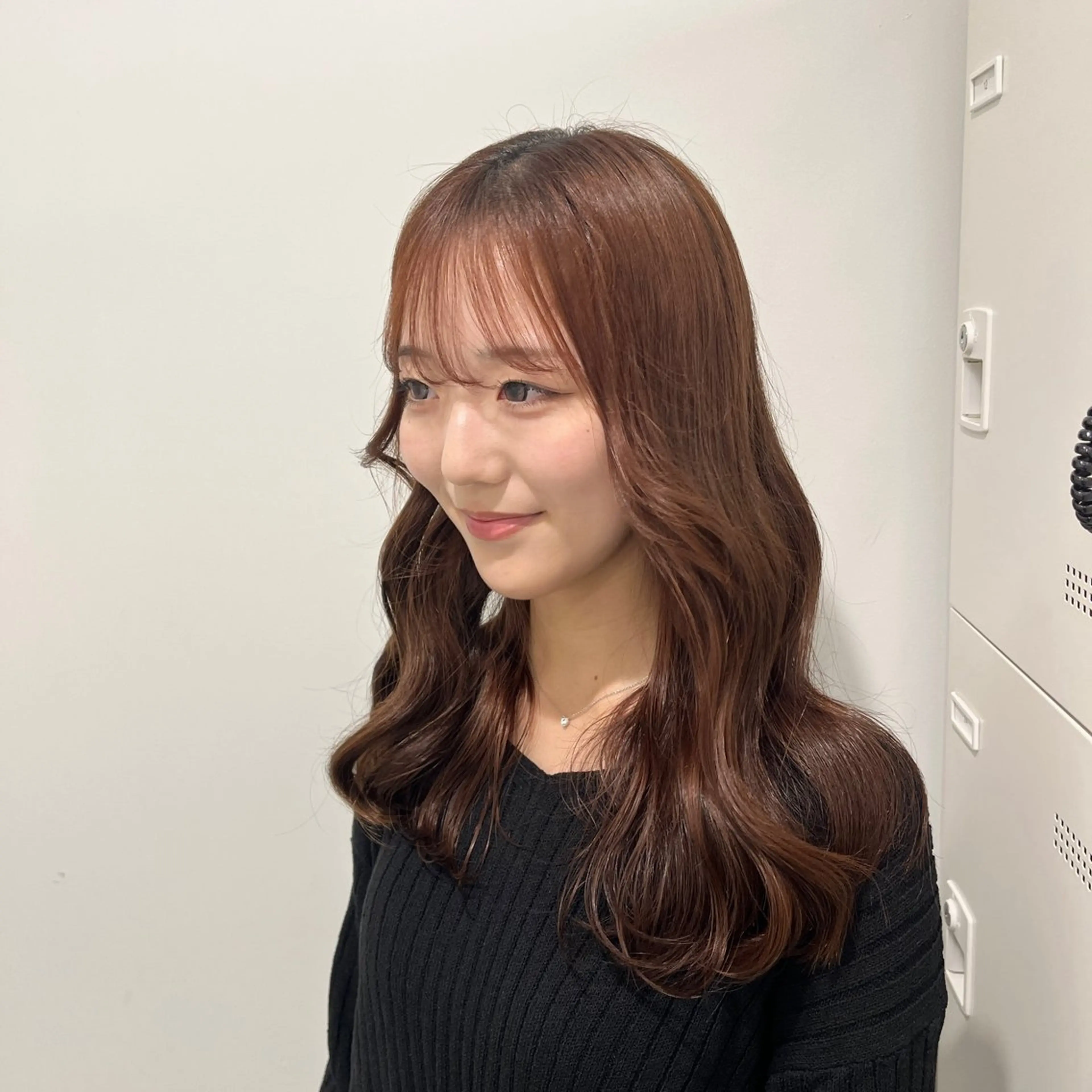 セミロング カラー ヘアアレンジ ヘアカラー トリートメント ヘアセット 🎀Girly艶髪 暖色🎀Harukaのヘアスタイル