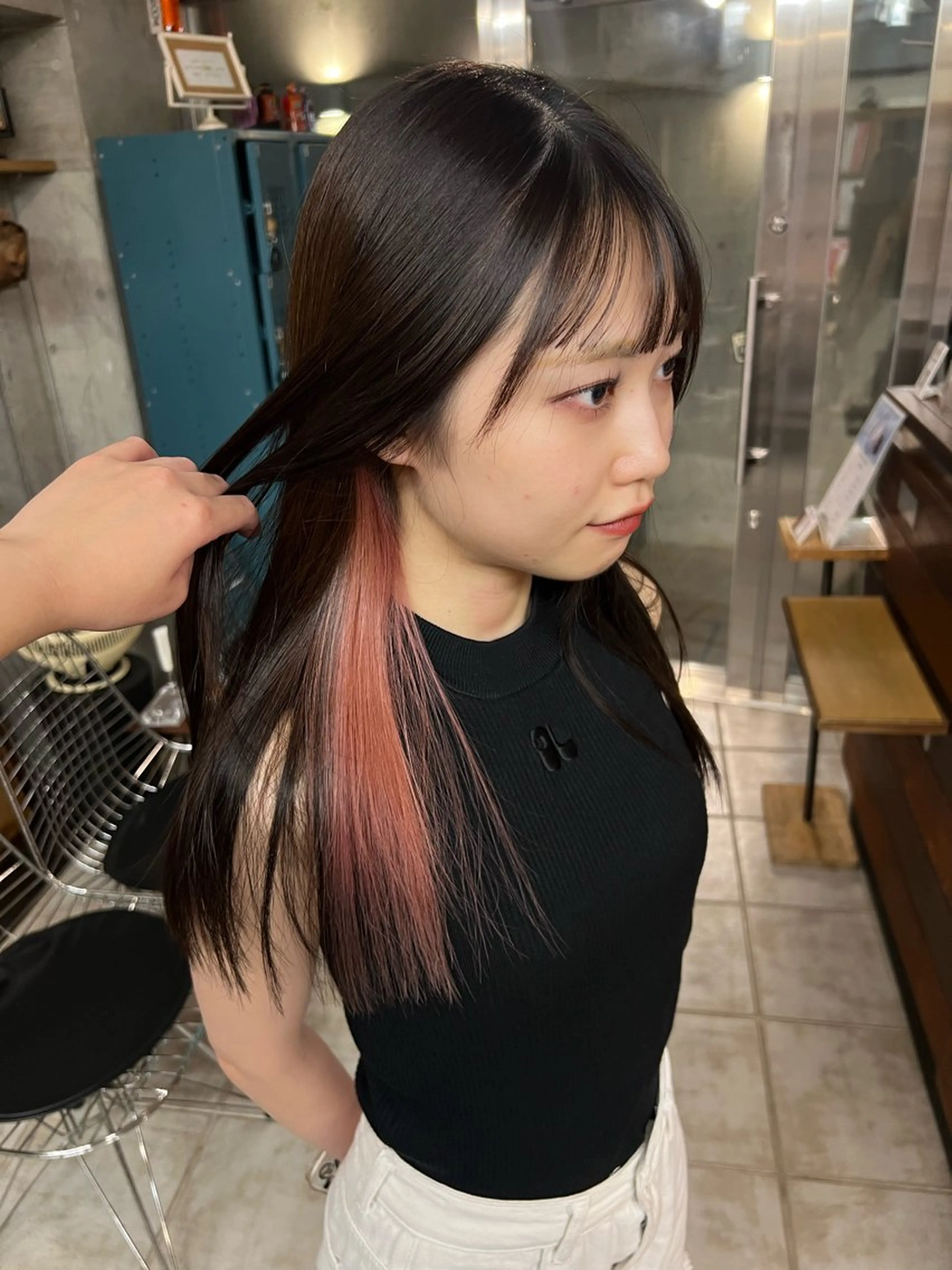 ロング 土田かほ/当日可🎀 透明感カラー🍃のヘアスタイル